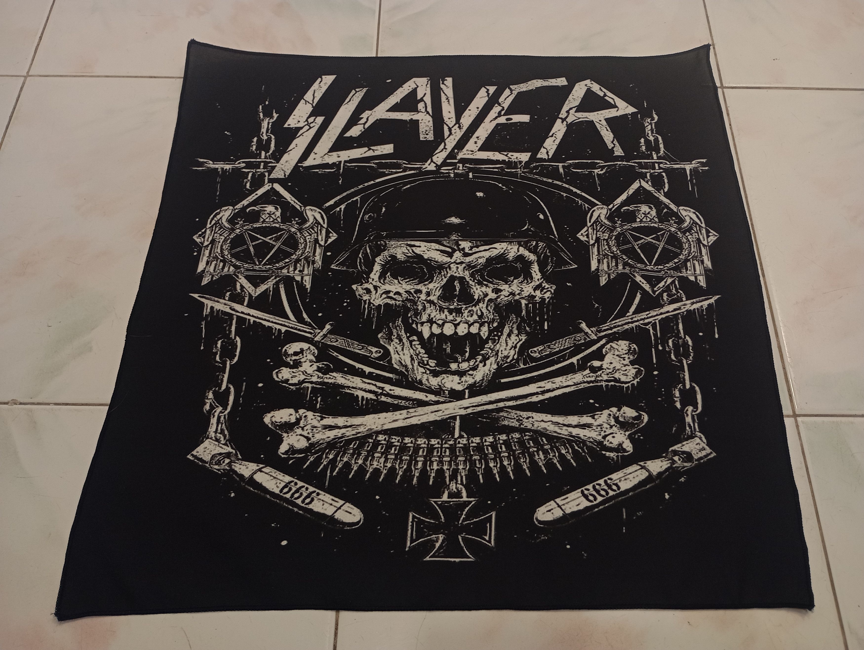 Band Tees Skulls Bandana Handkerchief slayer Size ONE SIZE - 4 Thumbnail