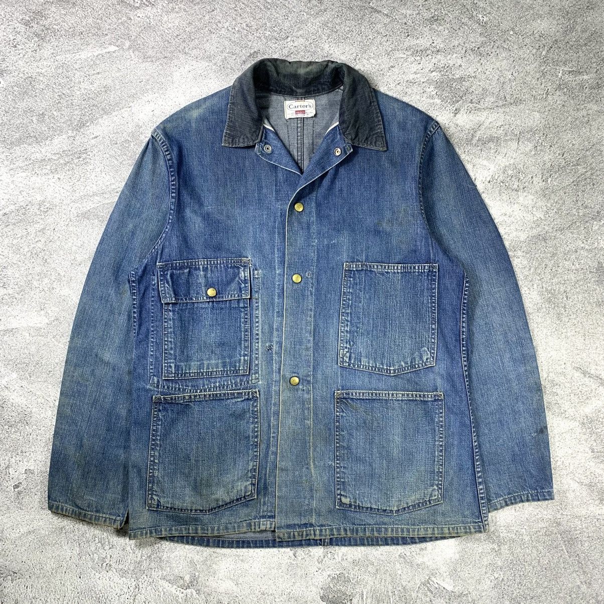 Sears × Vintage (SOLD OUT) Vintage 60’s Carter’s Chore Jacket denim Size US L / EU 52-54 / 3 - 1 Thumbnail