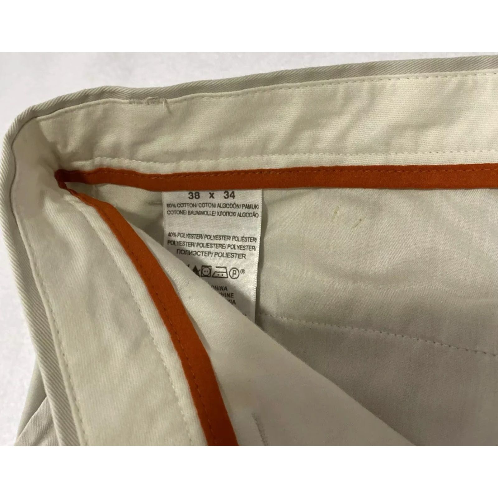 Dockers DOCKERS Pants Mens 38x34 Tan Straight Fit Flat Front Casual Workwear Pants Mens Tan 38x34 Straight Front Flat Front Regular Inseam 34 Size US 38 / EU 54 - 6 Thumbnail