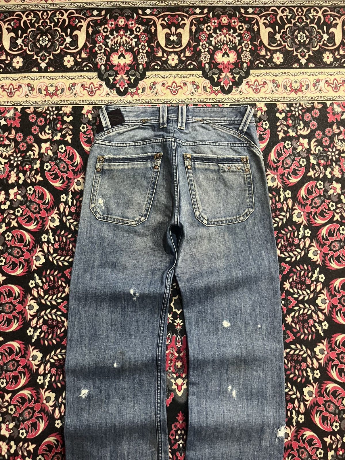 Diesel ⚡️Loose Leg⚡️Vintage Diesel Busky Buttonfly Distressed Jeans Size US 28 / EU 44 - 9 Thumbnail