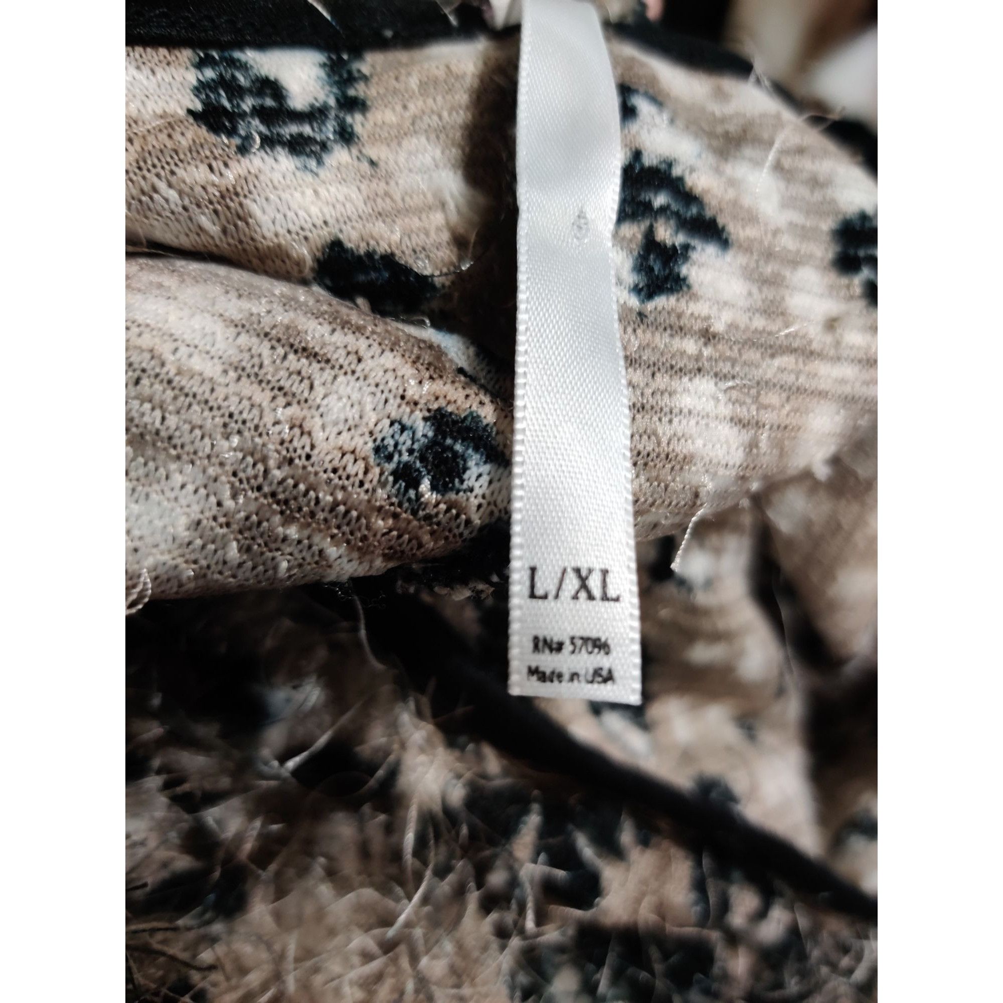Vintage Vintage Harmony Size L/XL Leopard Eyelash Knit Top Fuzzy Tex Size L / US 10 / IT 46 - 6 Thumbnail