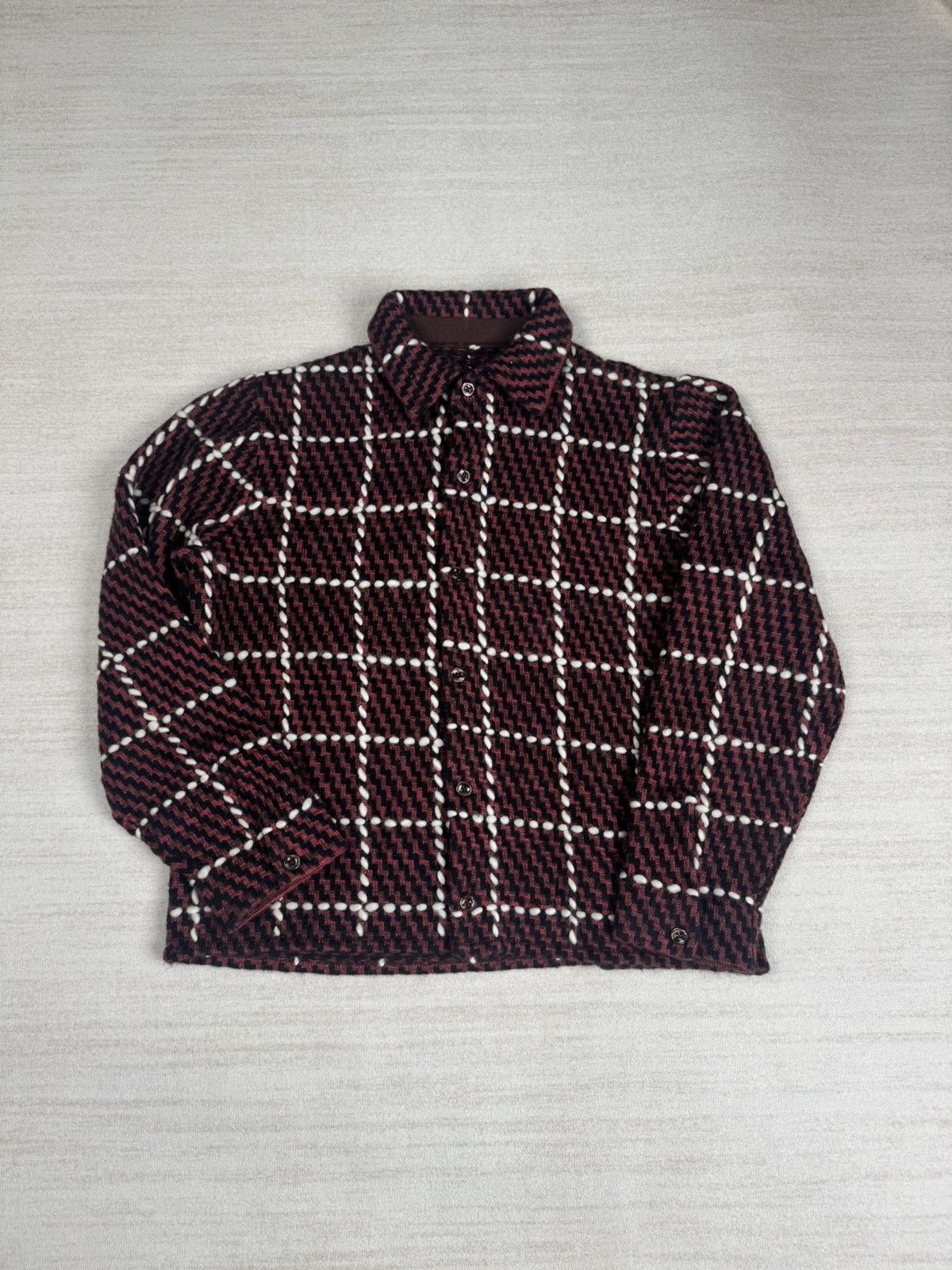 Aime Leon Dore Plaid hand knit over-shirt | Grailed