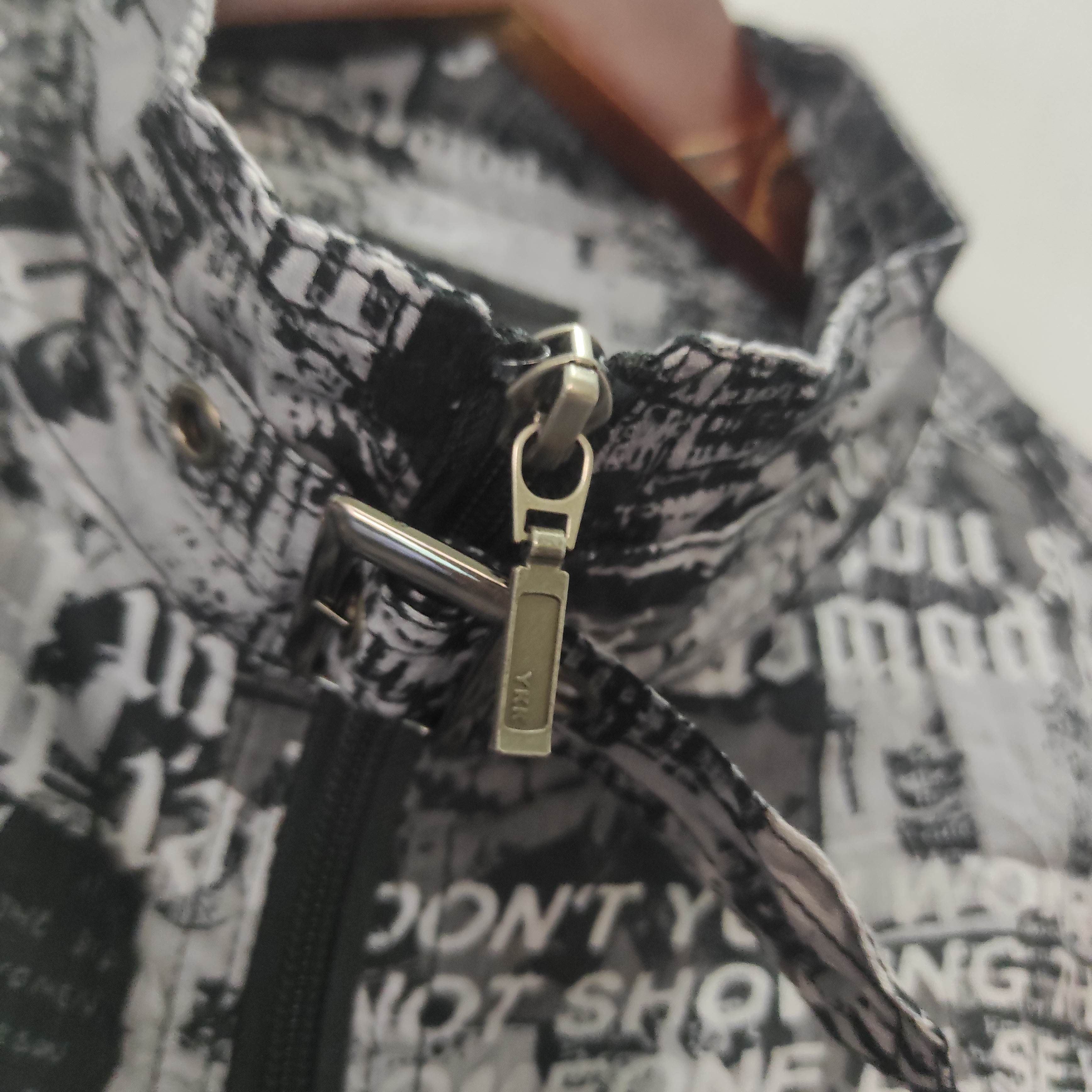 Affliction SPLENDID SATISFACTION Poem Punk Full Print Zipper Shirt Size US M / EU 48-50 / 2 - 10 Thumbnail