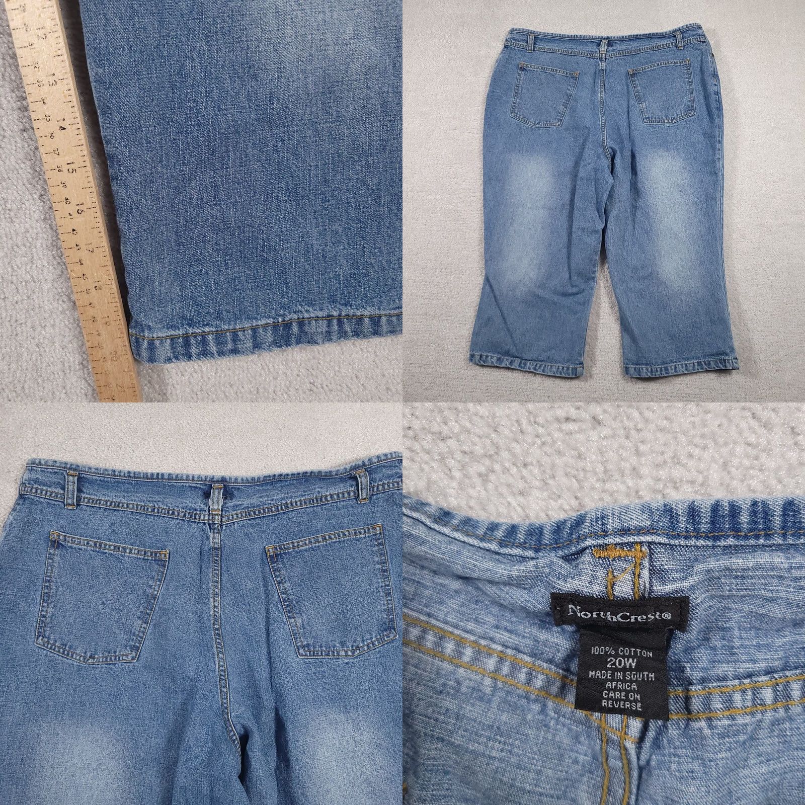 Vintage VINTAGE 90s Jeans Women's 20W Capri Denim NorthCrest Button Fly High Rise Relaxed Size 42" / US 20 - 9 Thumbnail