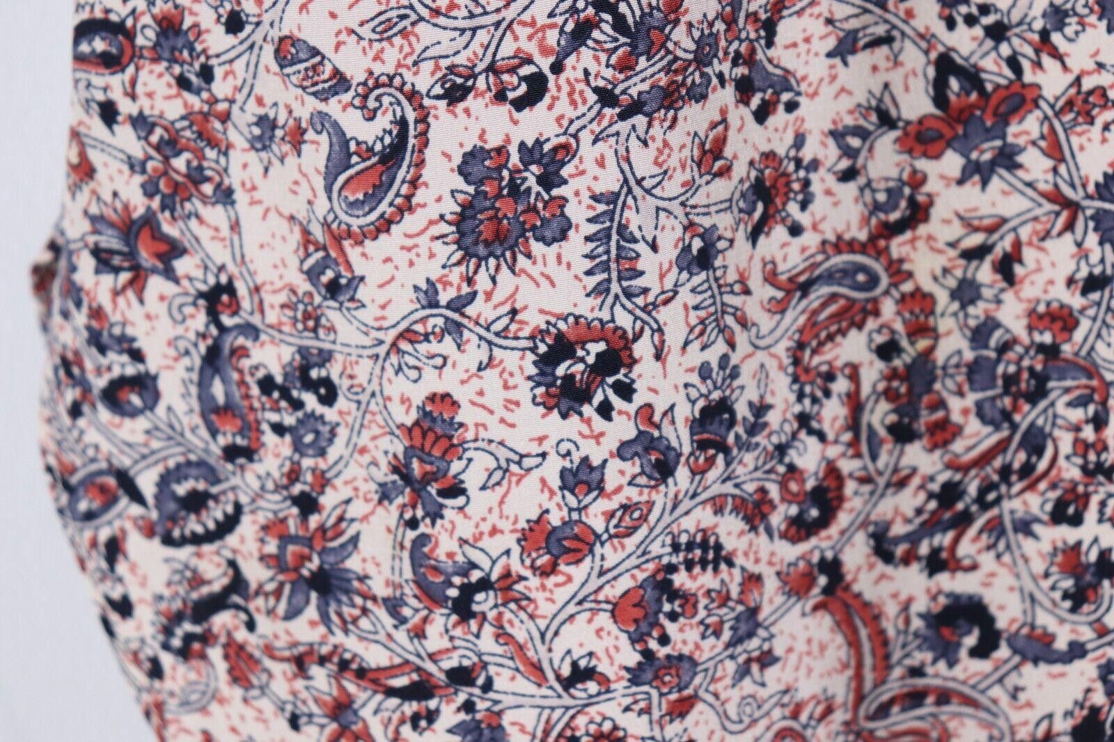 Club Monaco Club Monaco US0 Beige Floral Paisley Silk Mini Pocket Skirt Size 25" / US 0 / IT 36 - 4 Thumbnail