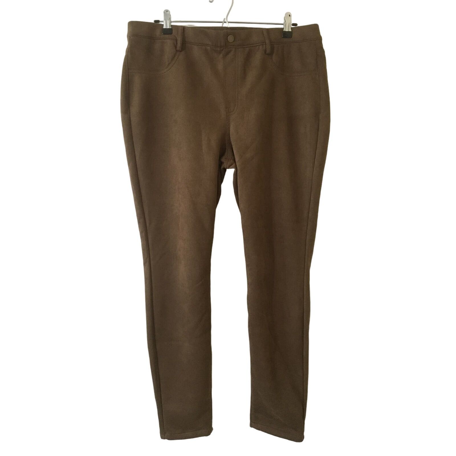 Other Time and Tru XL 16–18 Faux Suede Brown Pull On Skinny Pants Size 36" / US 14 / IT 50 - 1 Thumbnail