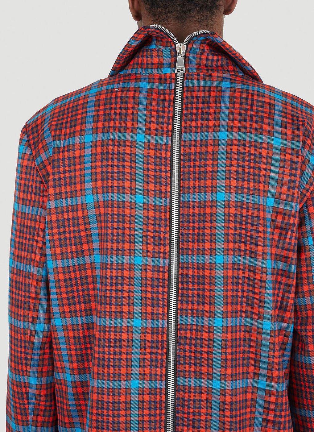Acne Studios NWT $560 - Deadstock Check Long Split Trench Coat Size US L / EU 52-54 / 3 - 4 Thumbnail