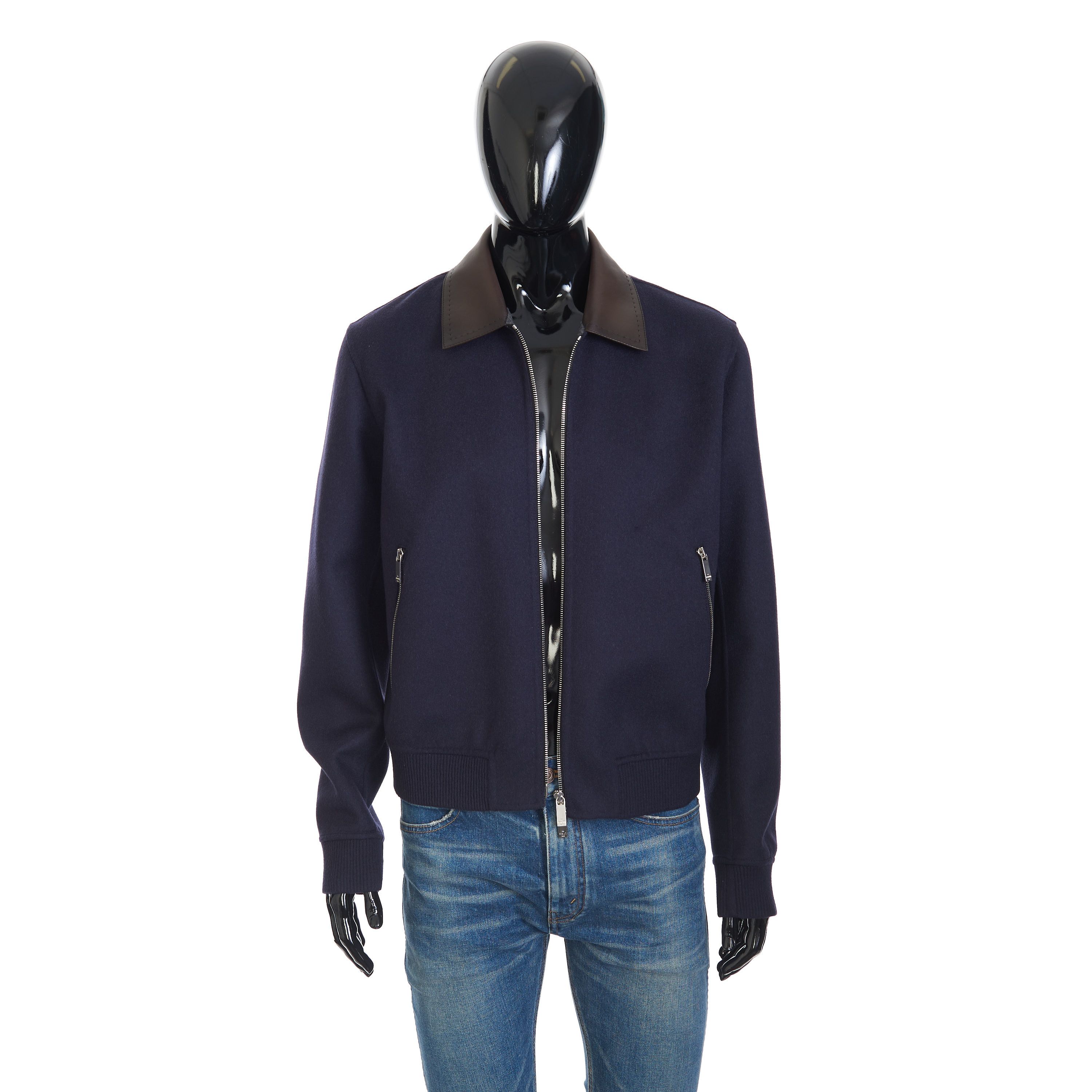 Berluti Double Face Blouson Jacket With Patinated Leather Collar Size US M / EU 48-50 / 2 - 9 Thumbnail