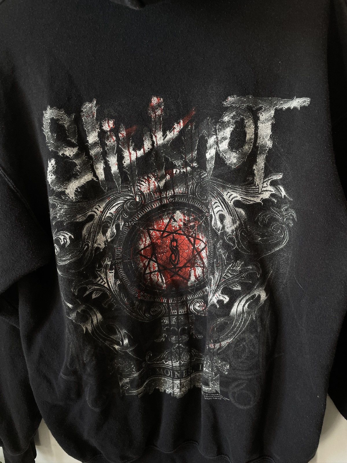 Band Tees × Slipknot × Vintage 00a Slipknot Maggot Vintage Numetal Band Hoodie Size US XL / EU 56 / 4 - 2 Thumbnail
