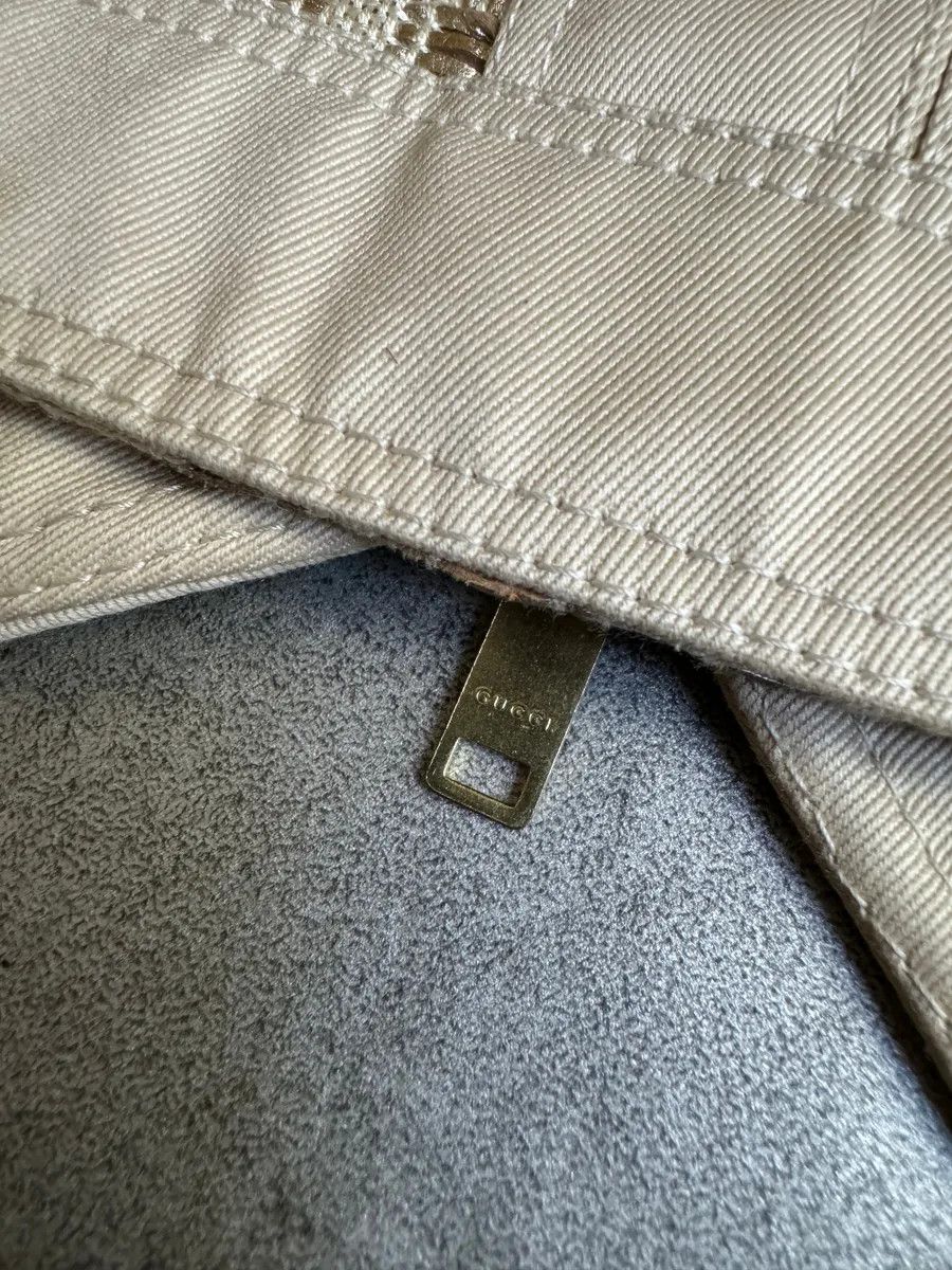 Gucci SS2004 Gucci by Tom Ford Beige Nude Gabardine Jacket Size M / US 6-8 / IT 42-44 - 7 Thumbnail