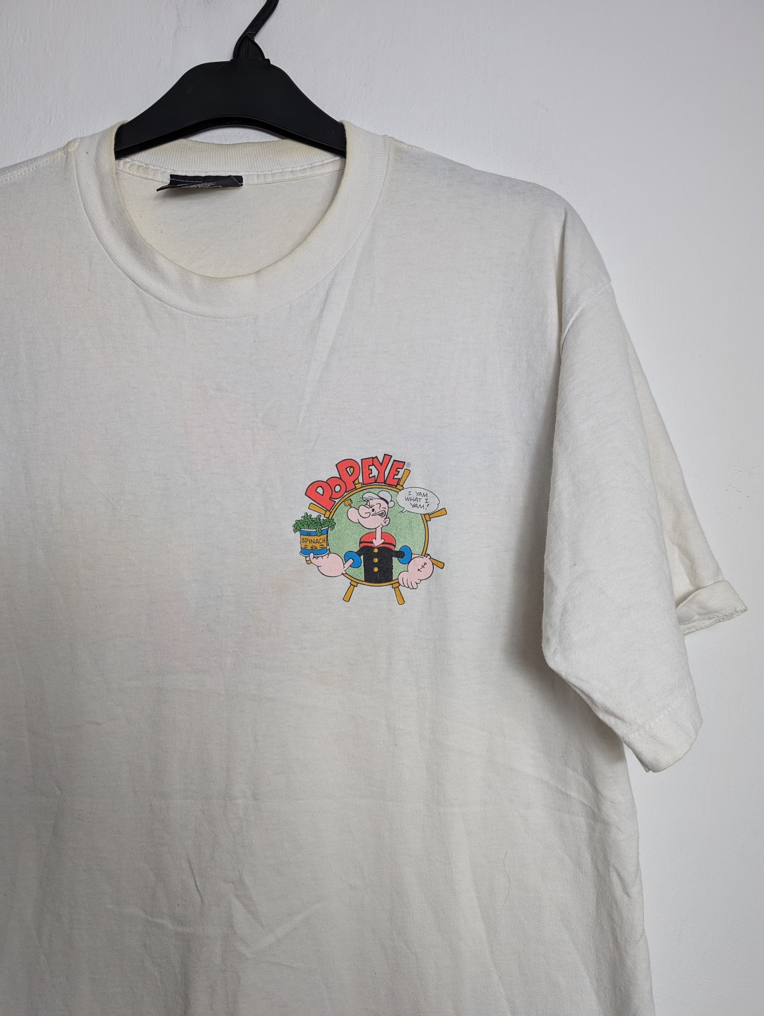 Vintage 1993 Vintage Popeye T-Shirt Single Stitch Made in USA Size US XL / EU 56 / 4 - 5 Thumbnail