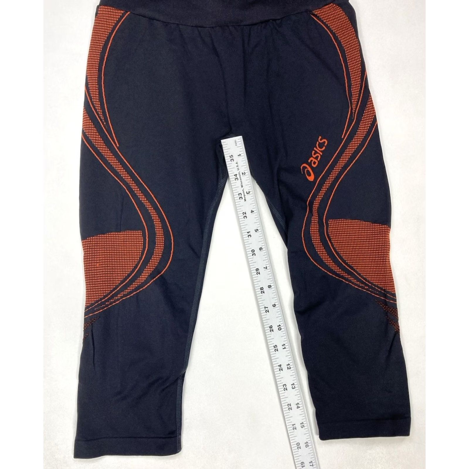 Asics ASICS Seamless Capri Tights Women M Black Leggings Skinny Size ONE SIZE - 6 Thumbnail