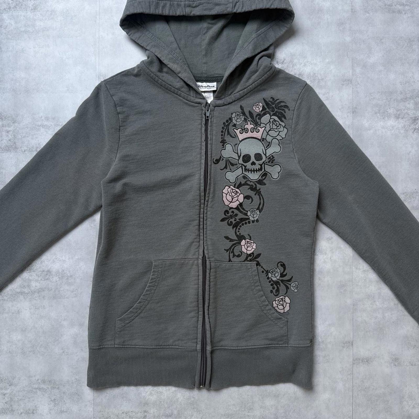 Disney Y2K Disneyland Gray Skull Jacket Size M / US 6-8 / IT 42-44 - 5 Thumbnail