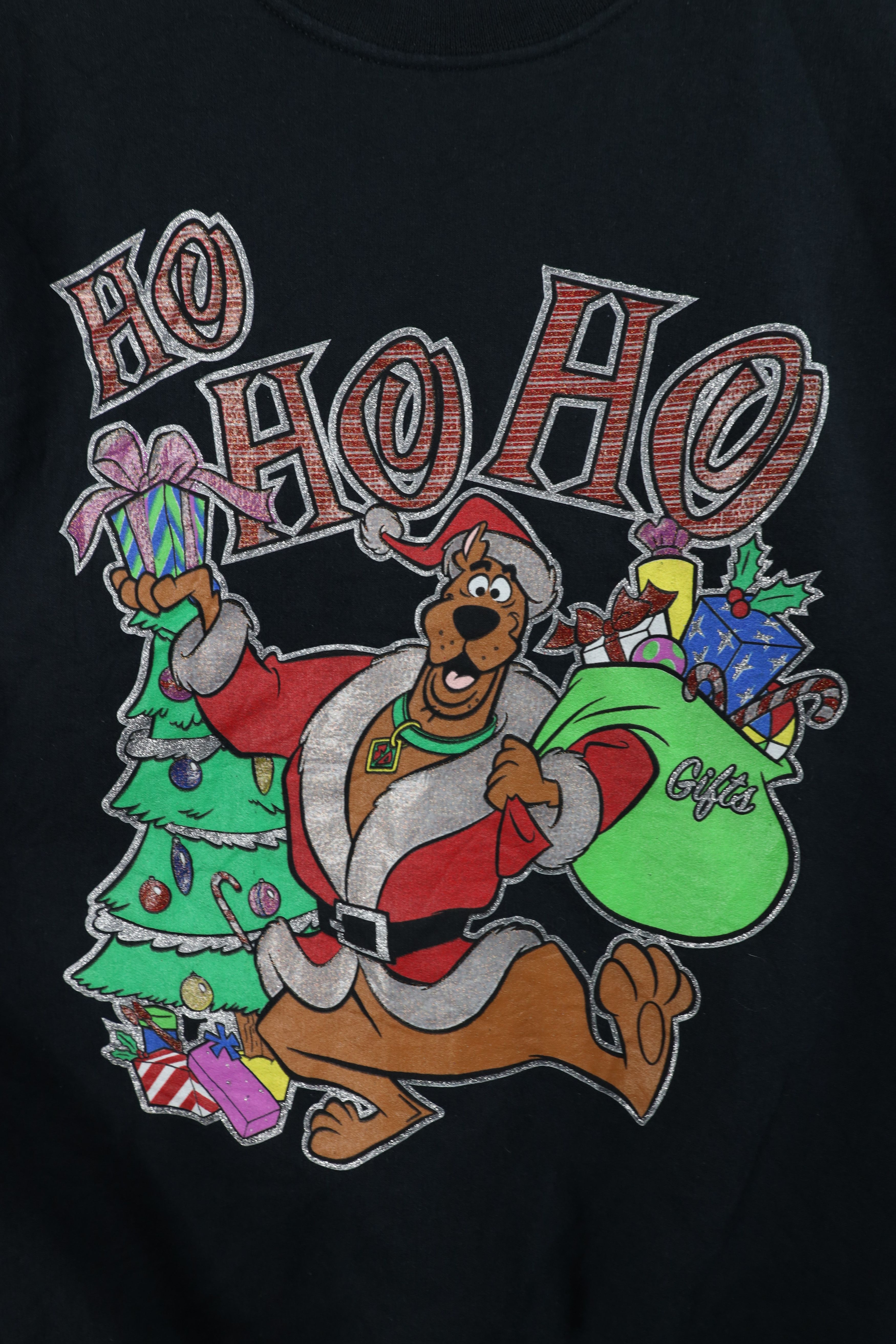 Vintage Vintage 90s Scooby Doo Santa Claus Christmas Sweatshirt Size L / US 10 / IT 46 - 4 Thumbnail