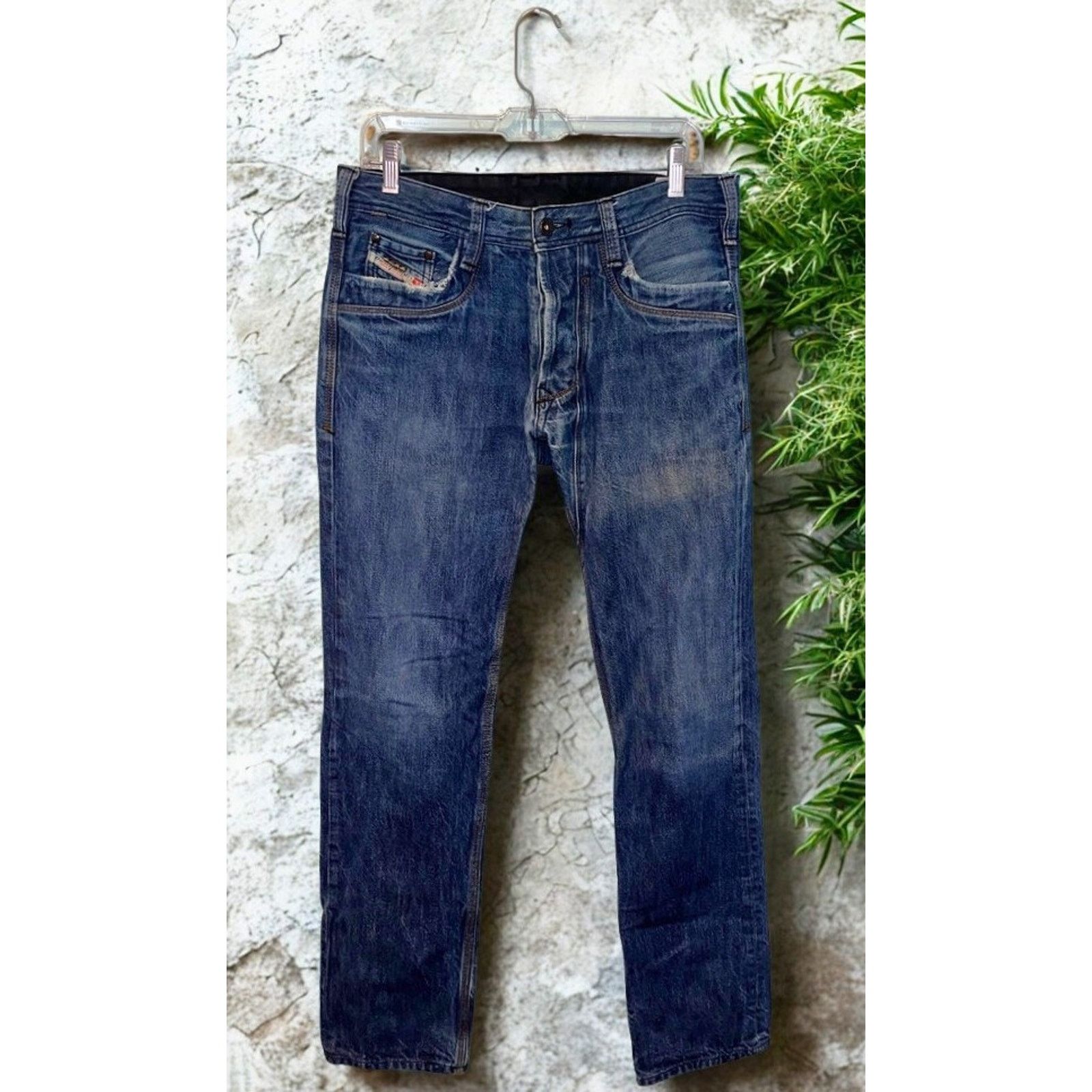 Diesel Diesel Timmen 008GE Jeans W31 L34 Button Fly Straight Fit Size US 31 - 2 Thumbnail