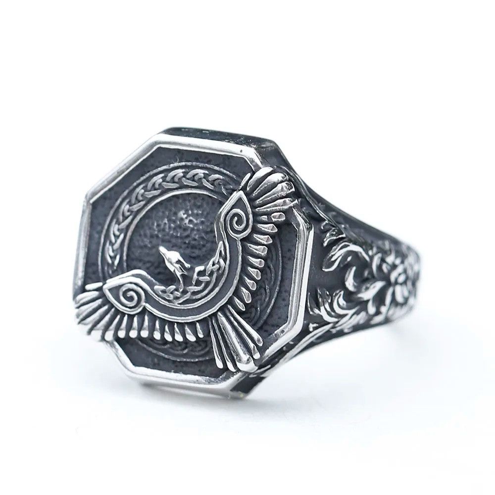 Jewelry Mythology Flying Eagle Ring Streetwear Jewelry Fashion Gift Size ONE SIZE - 6 Thumbnail