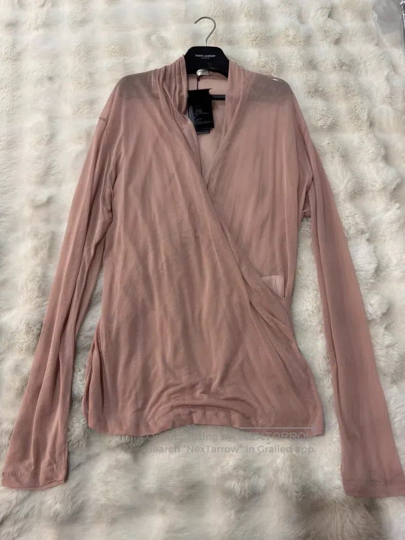 Saint Laurent Paris Saint Laurent Paris Crinkle Deep V Thin Mesh Underwear Shi Size US XXL / EU 58 / 5 - 1 Thumbnail