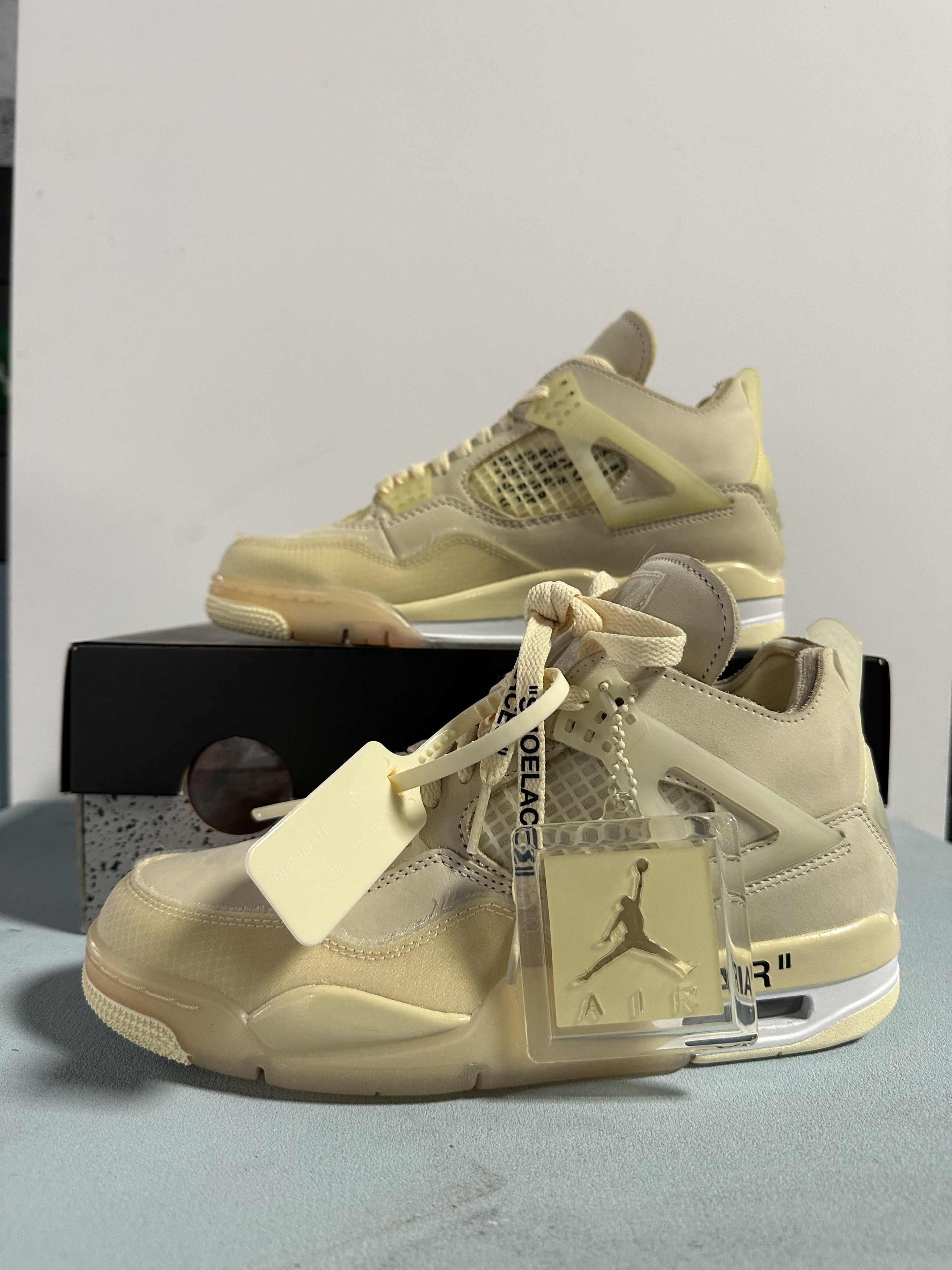 Jordan Brand × Off-White Off-White x Wmns Air Jordan 4 Retro SP 'Sail' Size US 8 / IT 38 - 1 Thumbnail