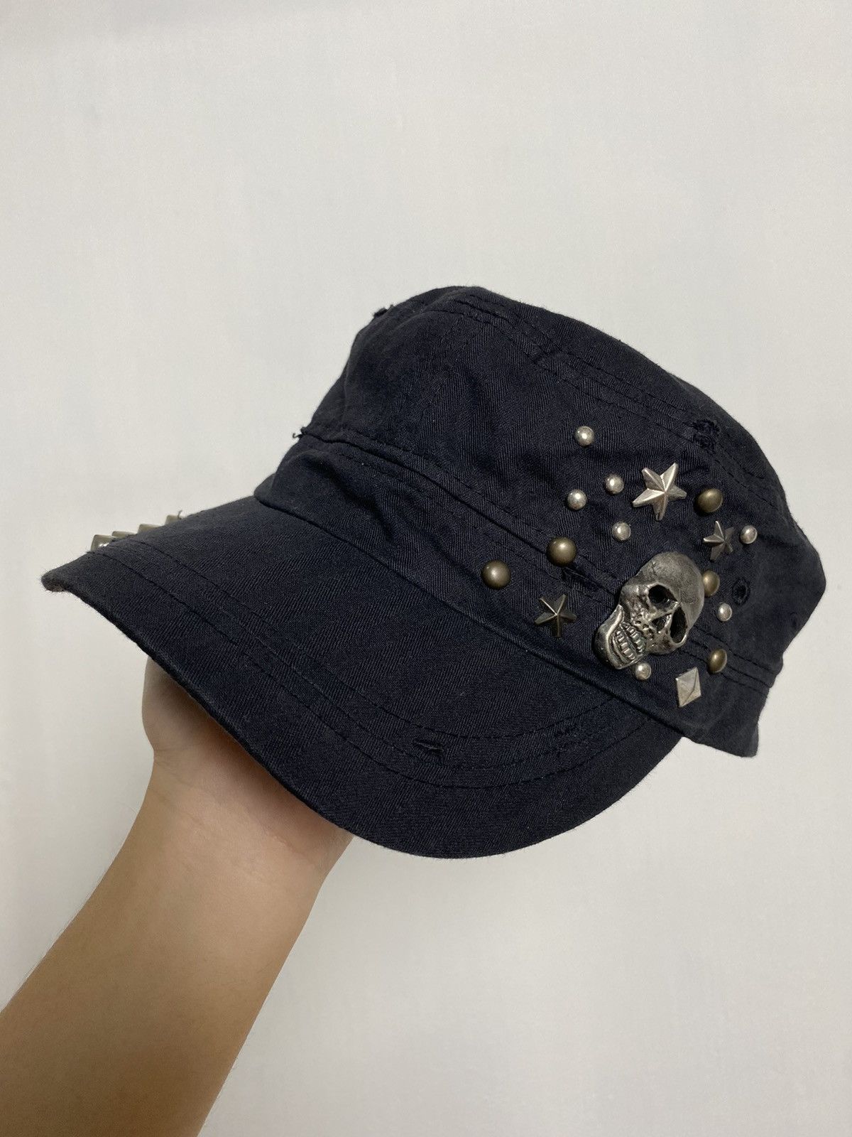 Beauty Beast × Hysteric Glamour × If Six Was Nine Cadet Distressed Skull Hat Size ONE SIZE - 1 Thumbnail