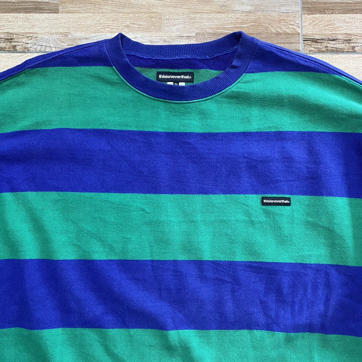 thisisneverthat Thisisneverthat Stripe Box Logo Crewneck Size US XL / EU 56 / 4 - 2 Thumbnail