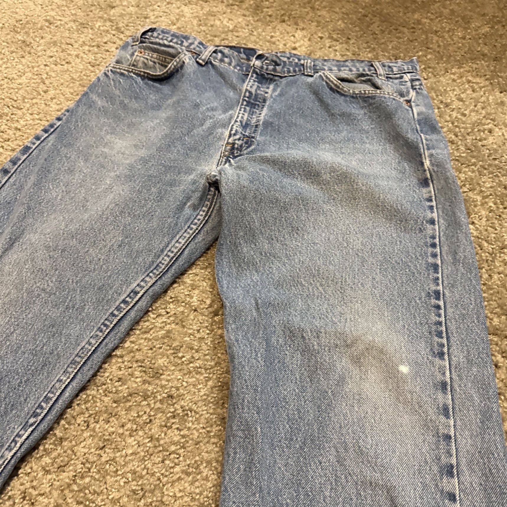Levi's VINTAGE Levi’s 505 Orange Tab Straight Leg Jeans 36x30 Men Regular Denim Orange 505 Jeans Mens Size US 36 / EU 52 - 7 Thumbnail