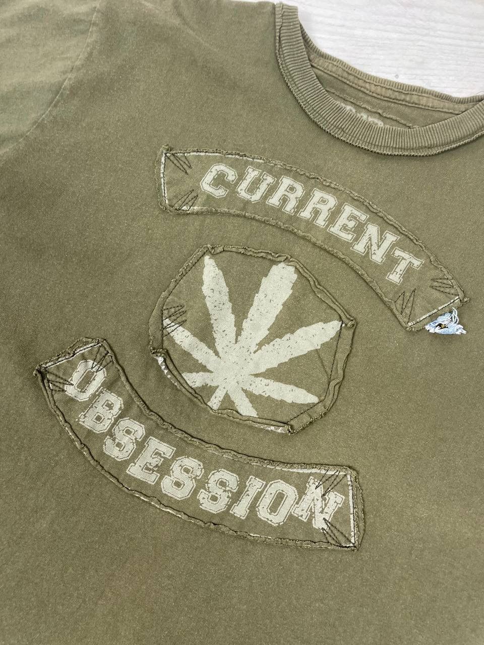 Vintage Vintage Current Obsession Ganja Humor Marijuana 90s T Shirt Size US M / EU 48-50 / 2 - 4 Thumbnail