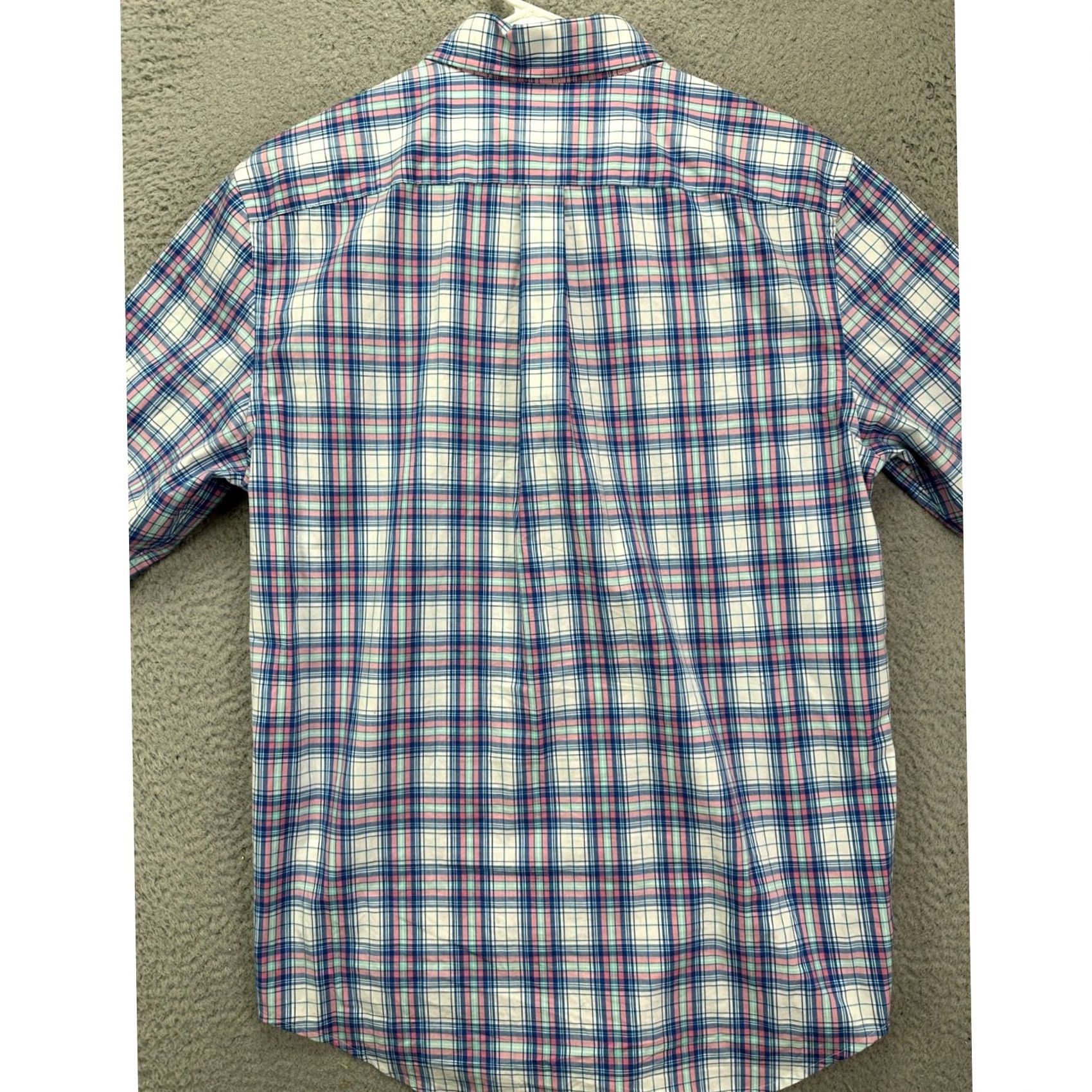 Vineyard Vines Vineyard Vines Tucker Shirt Men Small Plaid Button-Down Classic with Whale Logo Pink Short Sleeve Button Up Shirt Size US S / EU 44-46 / 1 - 4 Thumbnail