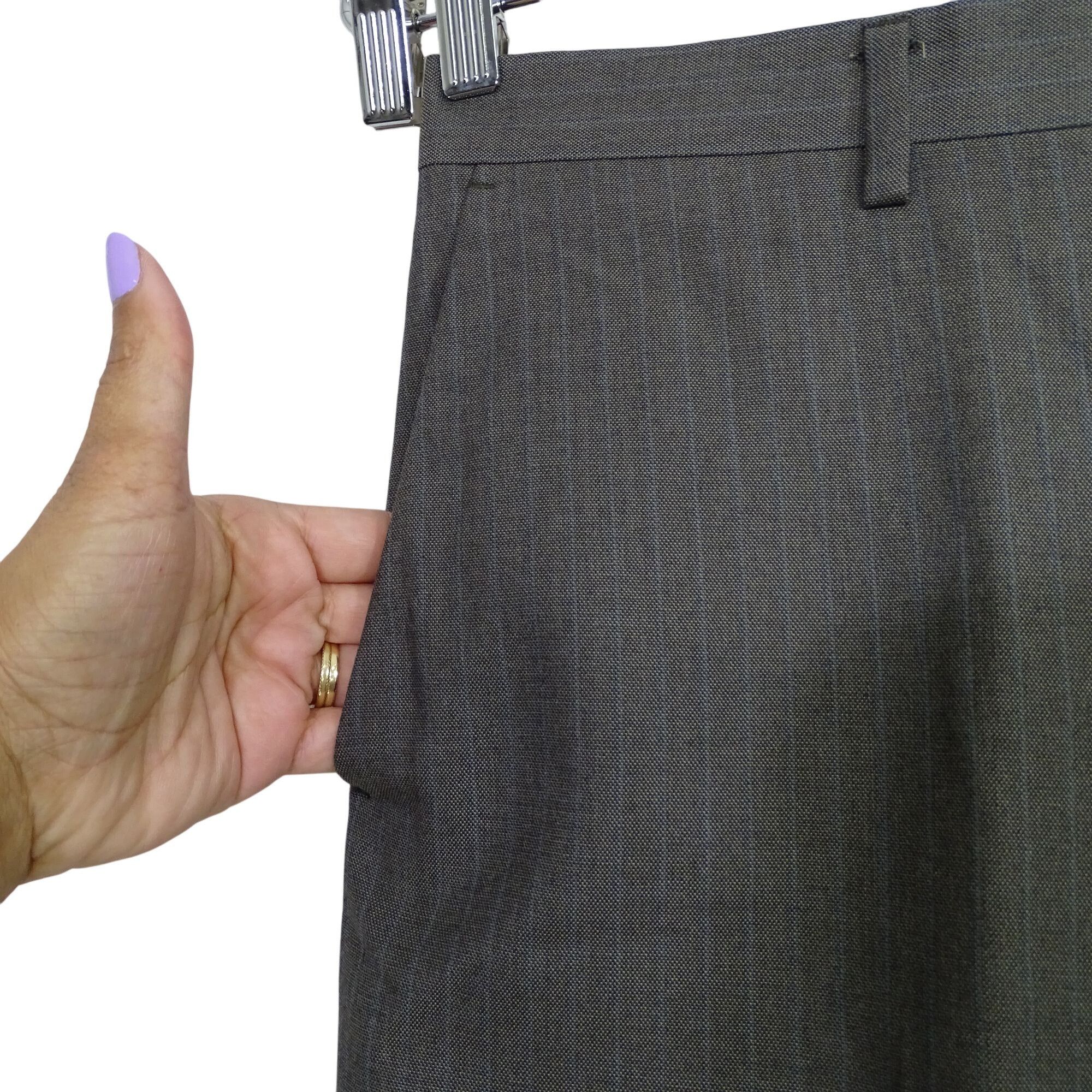Banana Republic Banana Republic Classic Fit Dress Pants Men Size 38/32 Gray Size US 38 / EU 54 - 2 Thumbnail