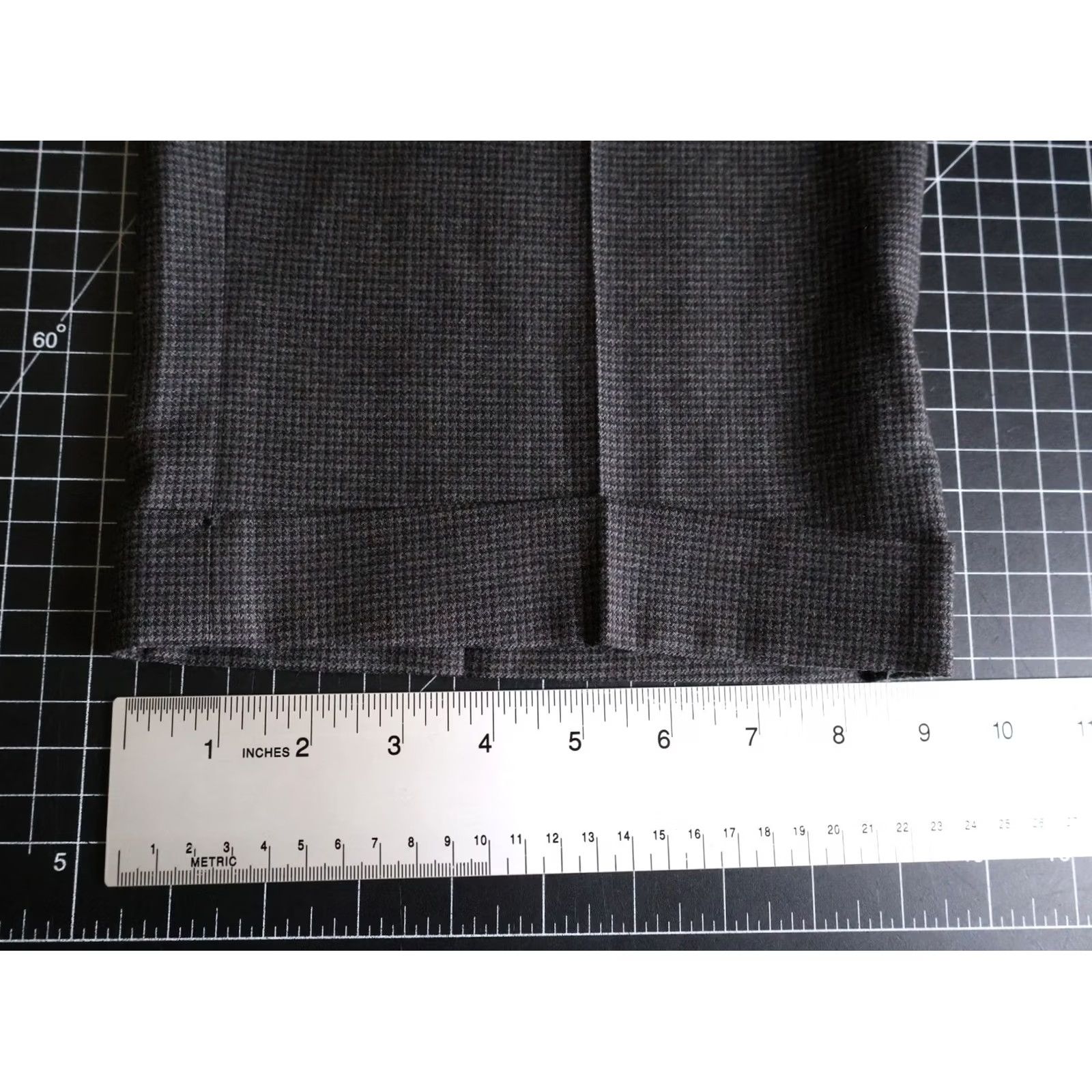 Ralph Lauren Lauren Ralph Lauren Wool Pleated Pants Men's 34 x 29 Gray Houndstooth Cuffed Size US 34 / EU 50 - 7 Thumbnail