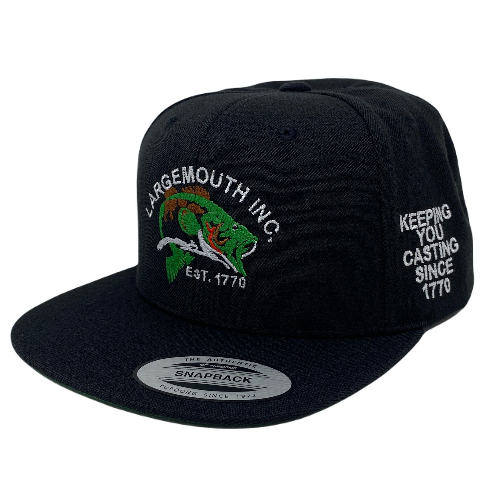 Other Largemouth Bass Lunker Toad Hog Fishing Snapback Hat Size ONE SIZE - 3 Thumbnail