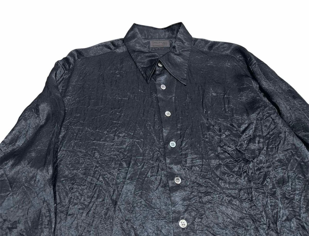 If Six Was Nine × Japanese Brand 🔥Sick Y2K Comme Ca Du Mode Men Shirt Black Sheer Size US L / EU 52-54 / 3 - 4 Thumbnail