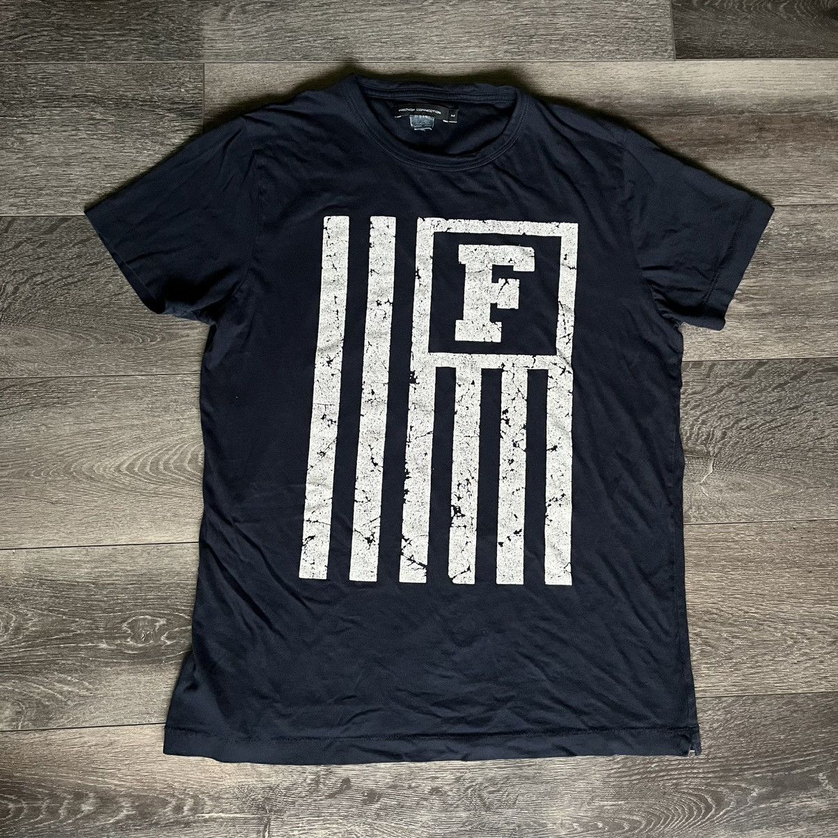 French Connection Vintage Y2K French Connection Flag Affliction Style T Shirt Size US M / EU 48-50 / 2 - 1 Thumbnail