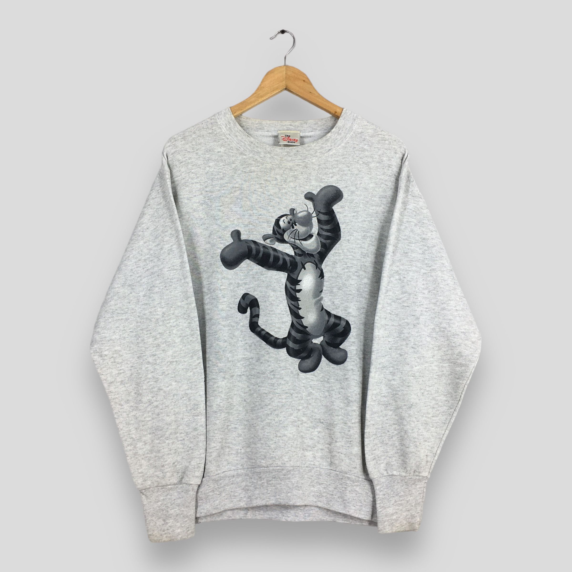 Cartoon Network Vintage 90s Tigger Disney Winnie Pooh Gray Sweatshirt Large Size US L / EU 52-54 / 3 - 1 Thumbnail