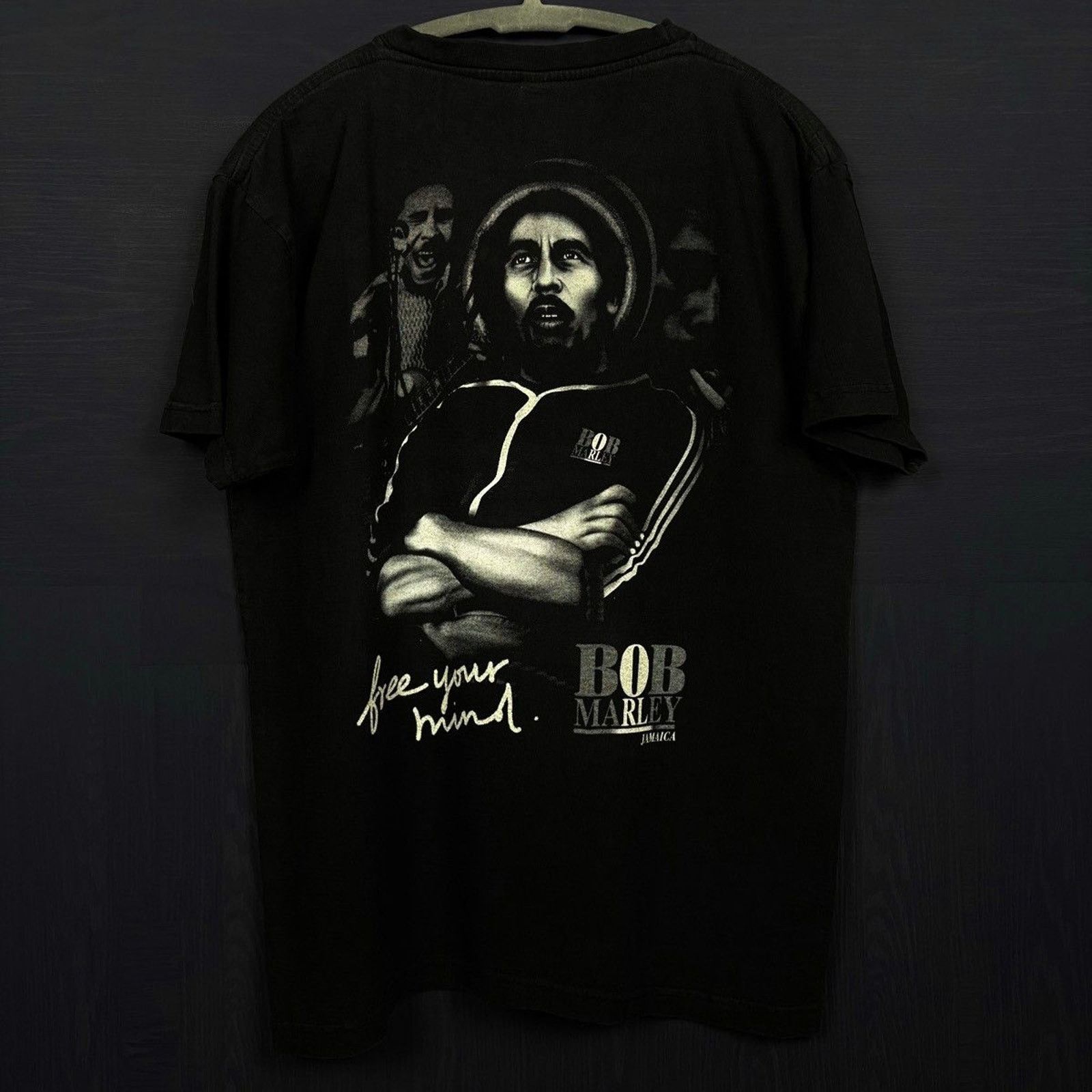 Band Tees × Vintage 🇯🇲BOB MARLEY Free your Mind T Size US M / EU 48-50 / 2 - 4 Thumbnail