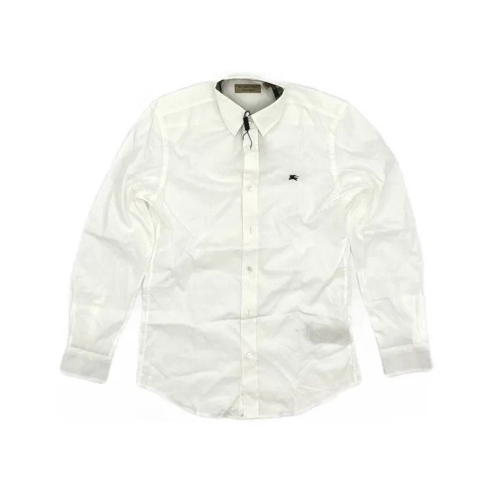Burberry Burberry Burberry White Logo Embroidered Casual Shirt-2507 Size US XS / EU 42 / 0 - 2 Thumbnail