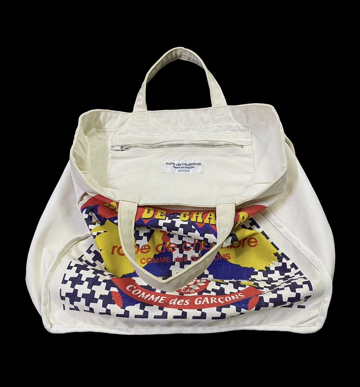 Comme des Garcons Rare‼️Robe De Chambre Comme Des Garçons Canvas Tote Bag Size ONE SIZE - 19 Thumbnail