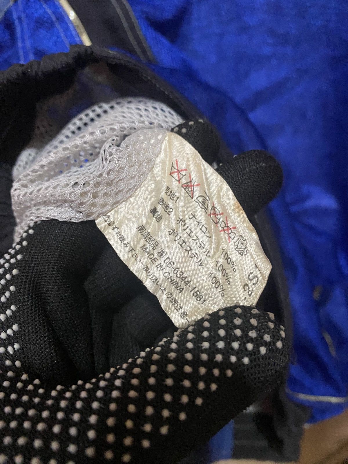 Japanese Brand Nankai Vintage Mesh Motorcycle Jacket - Blue & Black Size US L / EU 52-54 / 3 - 12 Thumbnail