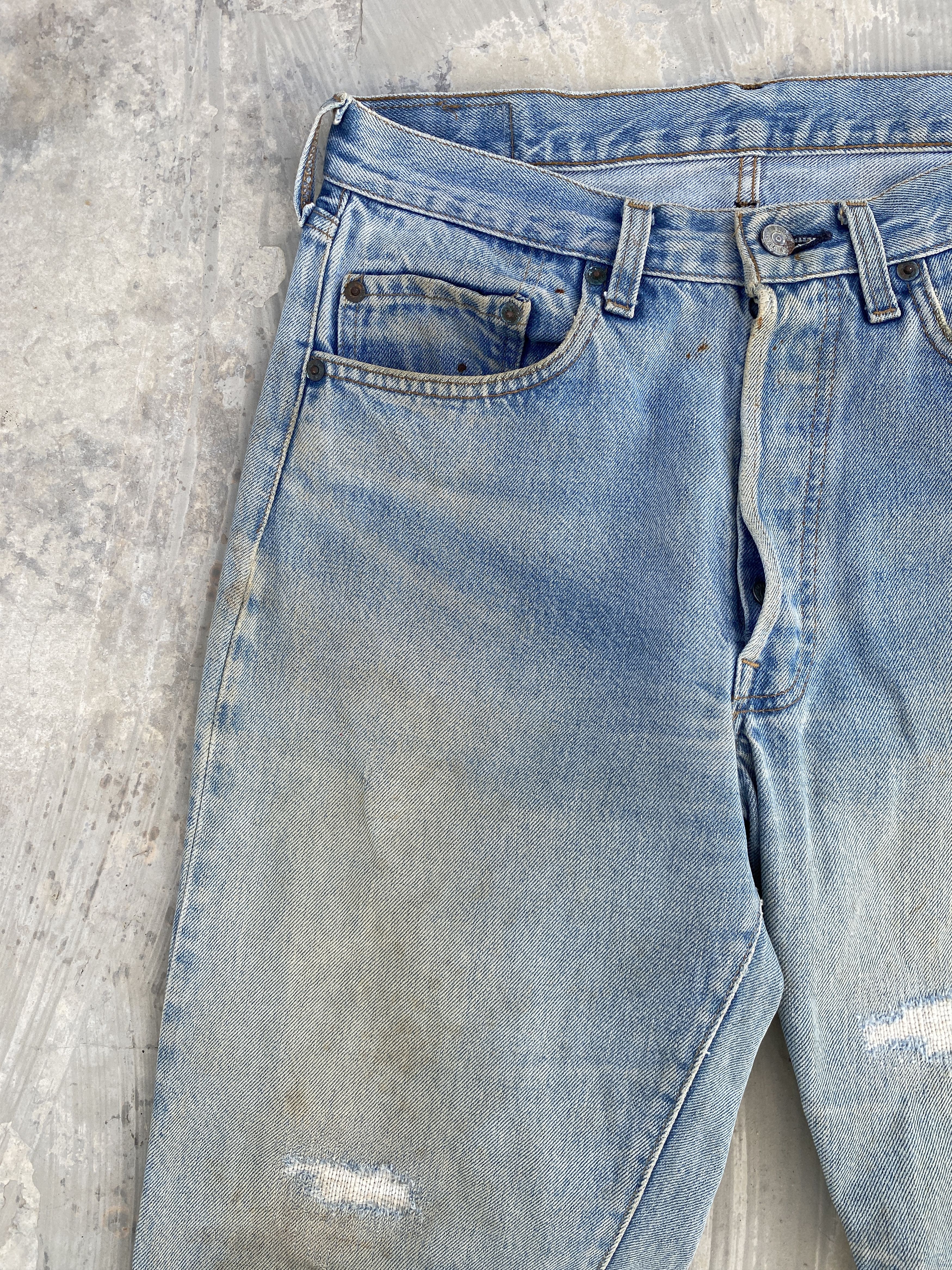 Levi's × Vintage Vintage 80s Levis 501 Redline #524 Selvedge Jeans Size US 31 - 2 Thumbnail