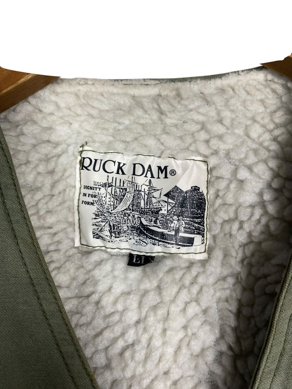 Japanese Brand Rare‼️ Vtg Ruck Dam Shearling Technical Outdoor Vest Jacket Size US S / EU 44-46 / 1 - 5 Thumbnail