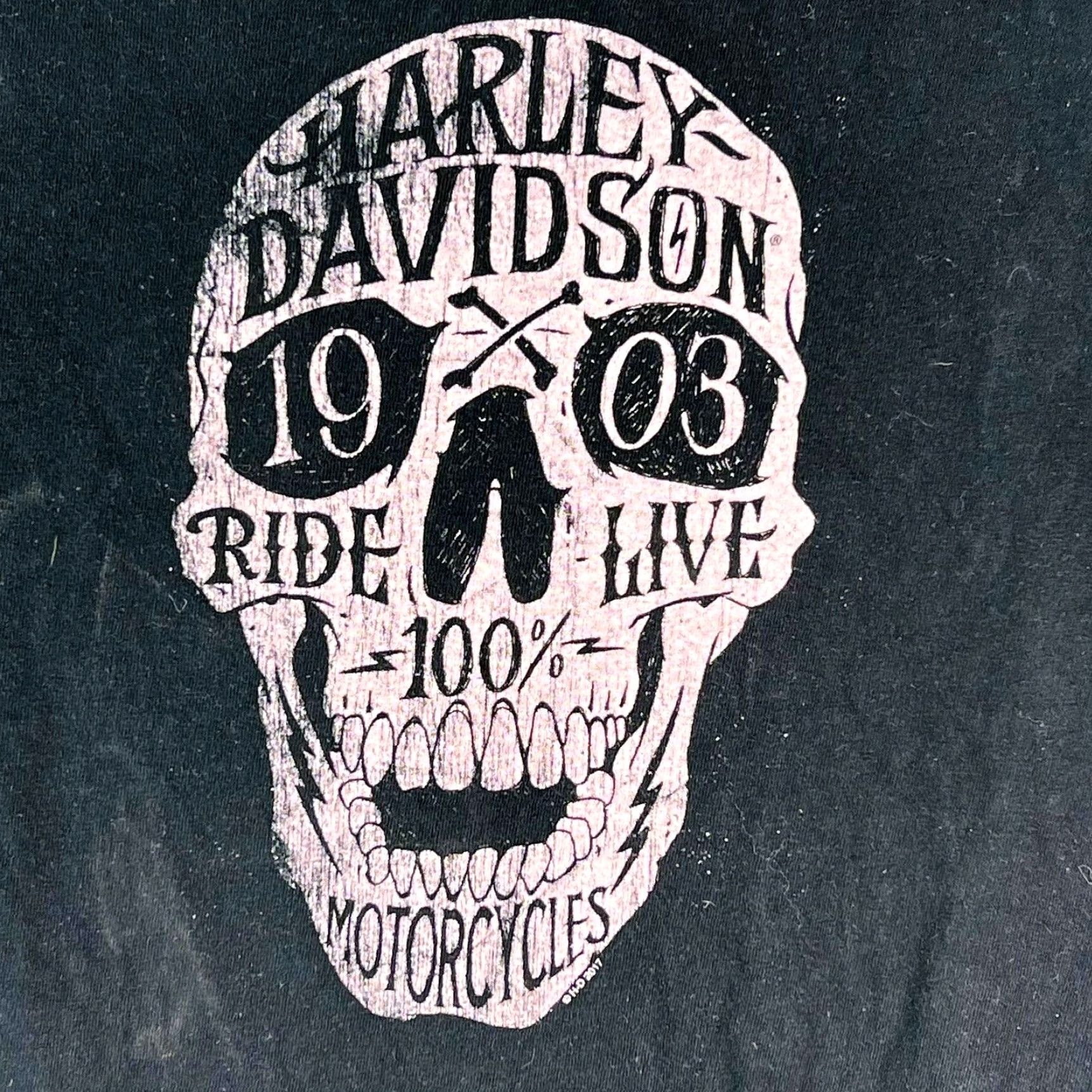 Bravado Harley Davidson Thunderbird Albuquerque 1903 Ride Live Bravado Mens Black Tee M Size US M / EU 48-50 / 2 - 2 Thumbnail