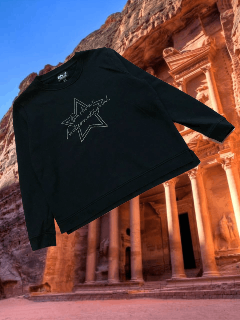 Barbour Vintage big logo black Sweaters Barbour Y2K streetwear Size L / US 10 / IT 46 - 1 Thumbnail