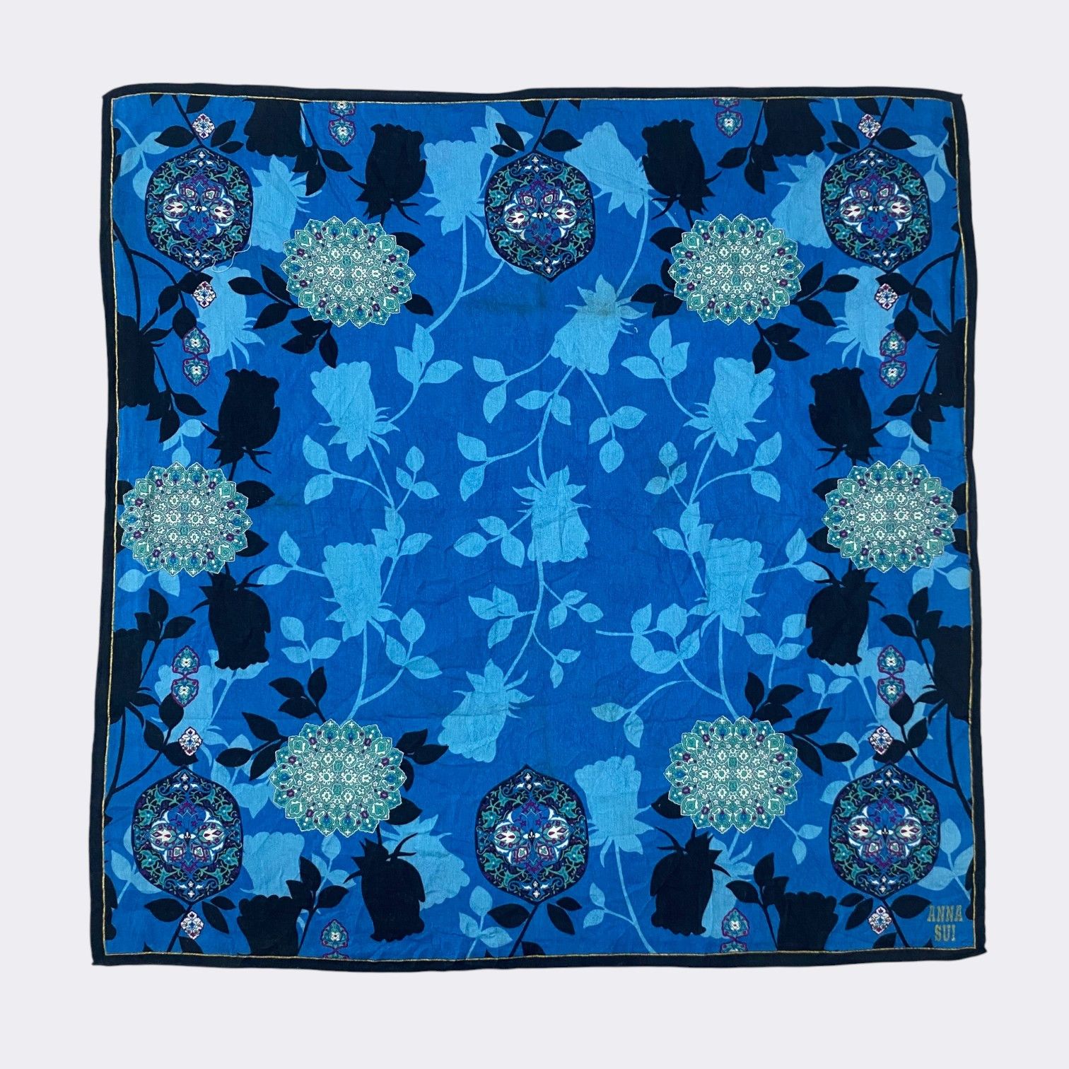 Other Vintage Anna Sui Handkerchief Neckerchief Bandana H116R Size ONE SIZE - 1 Thumbnail
