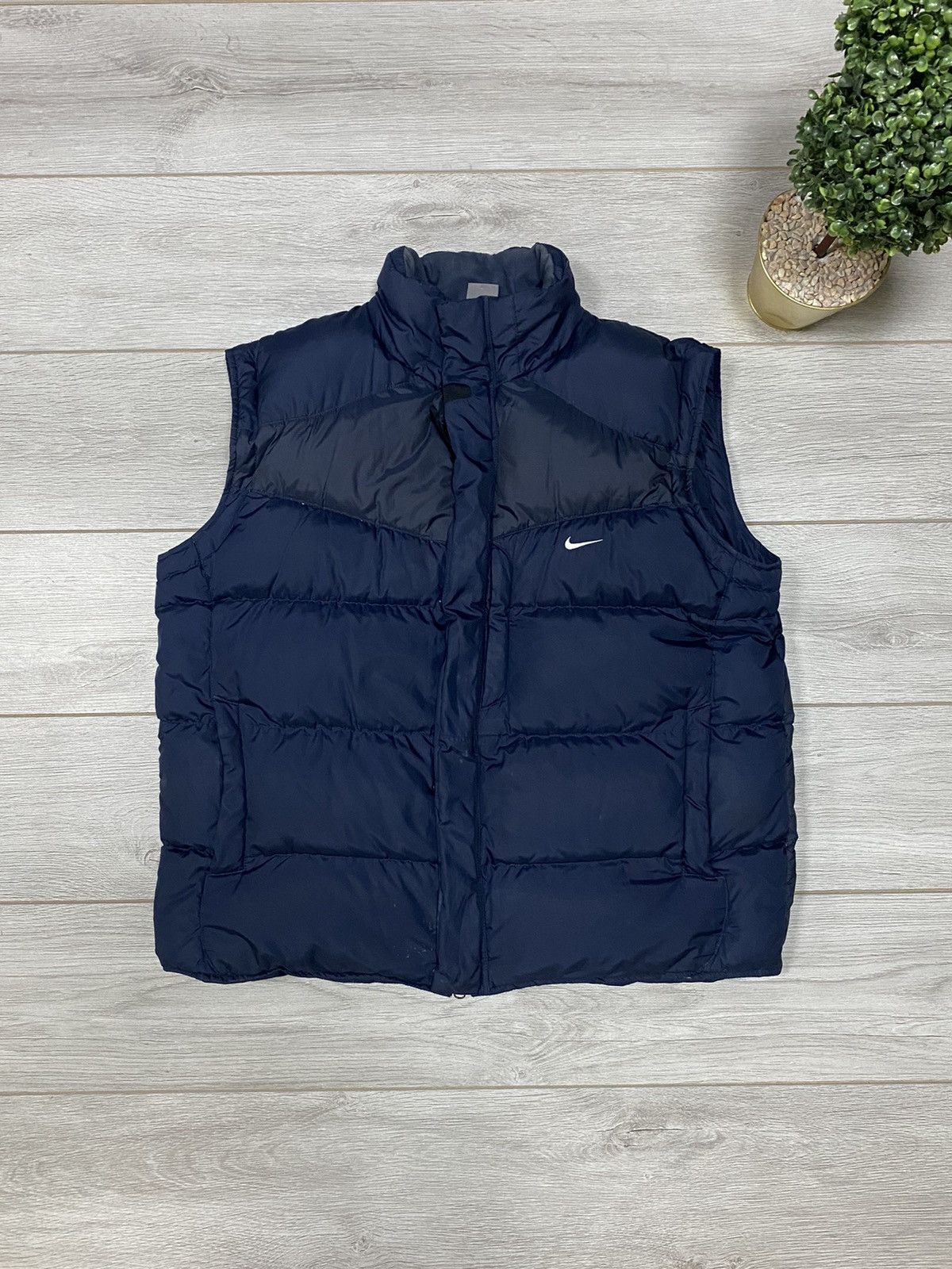 Vintage Nike vintage down puffer vest Size US XL / EU 56 / 4 - 1 Thumbnail