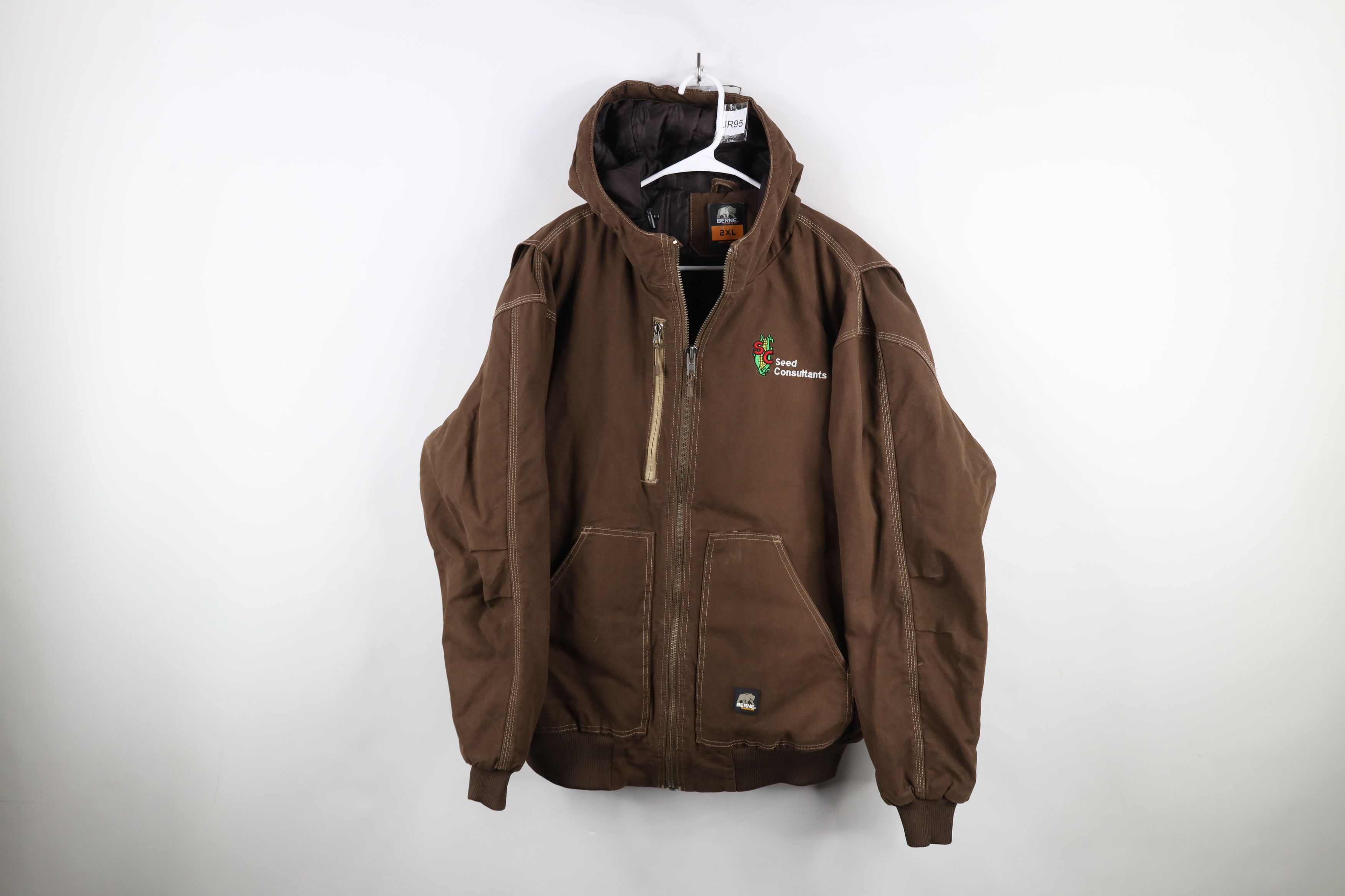 Vintage Vintage Streetwear Consultants Farmer Hooded Canvas Jacket Size US XXL / EU 58 / 5 - 1 Thumbnail
