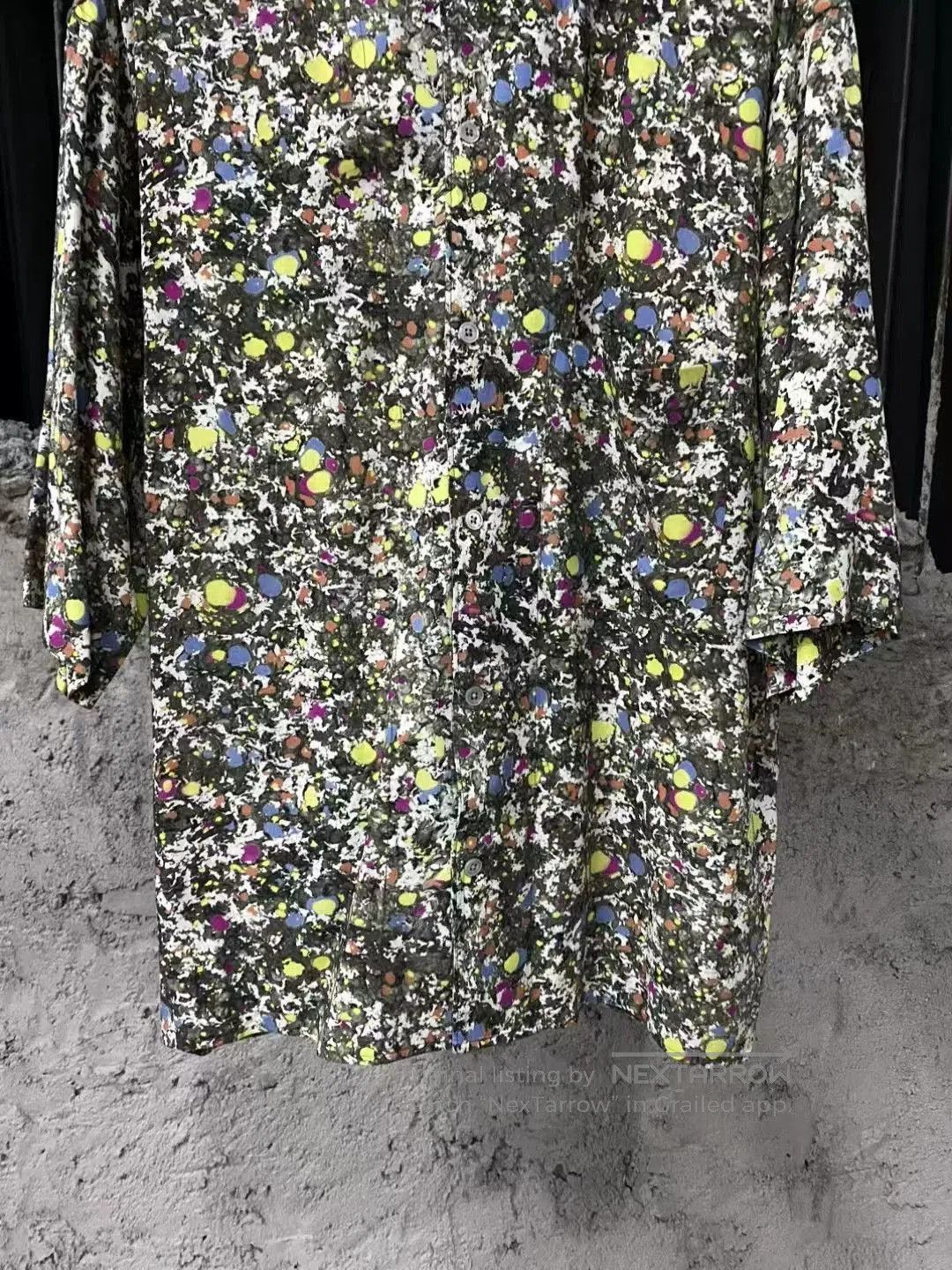 Lemaire Lemaire Graffiti Floral Polka Dot Shirt. Size M / US 6-8 / IT 42-44 - 4 Thumbnail