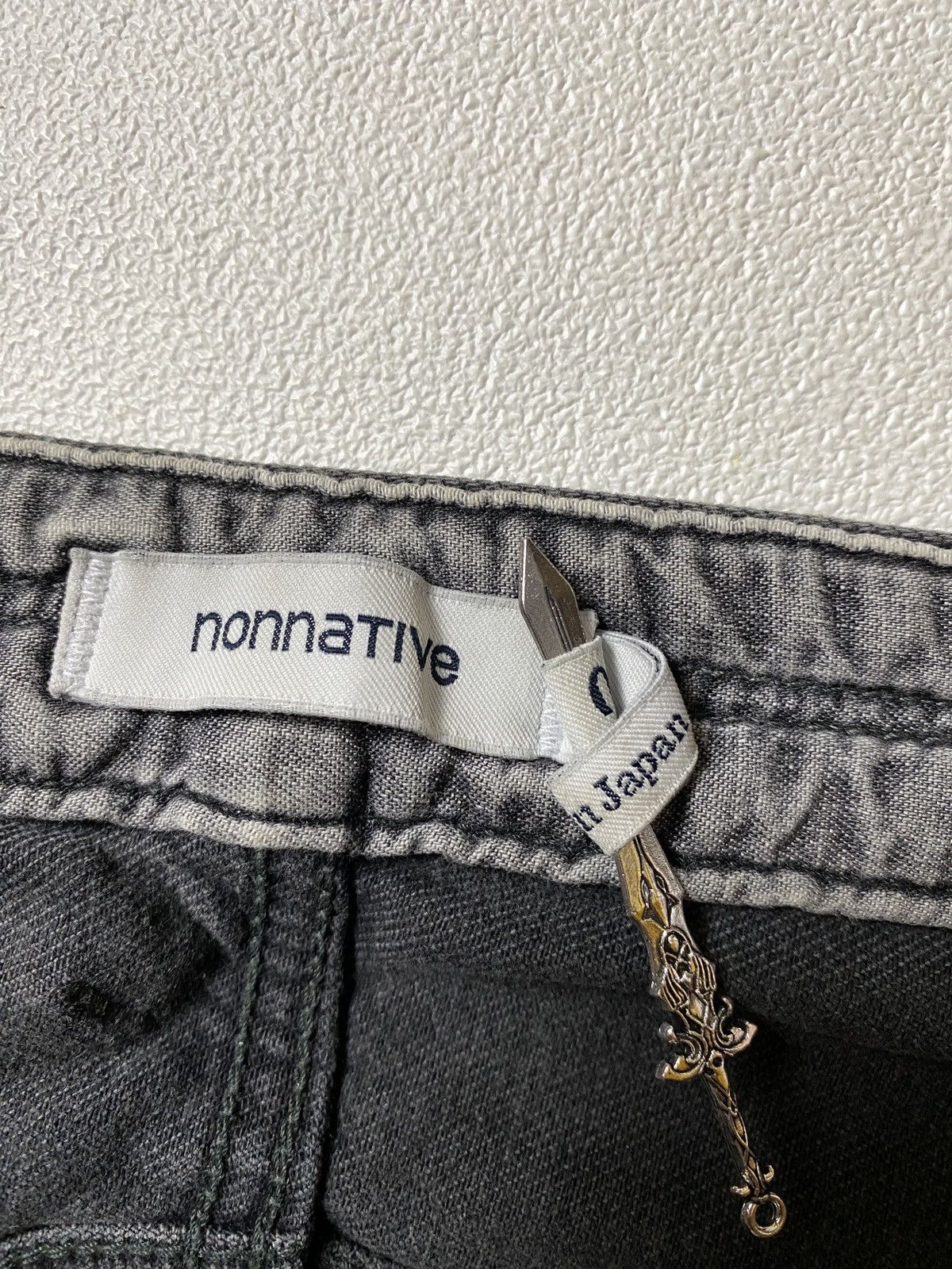 Japanese Brand Nonnative selvedge Japan black skinny biker jeans Size US 30 / EU 46 - 15 Thumbnail