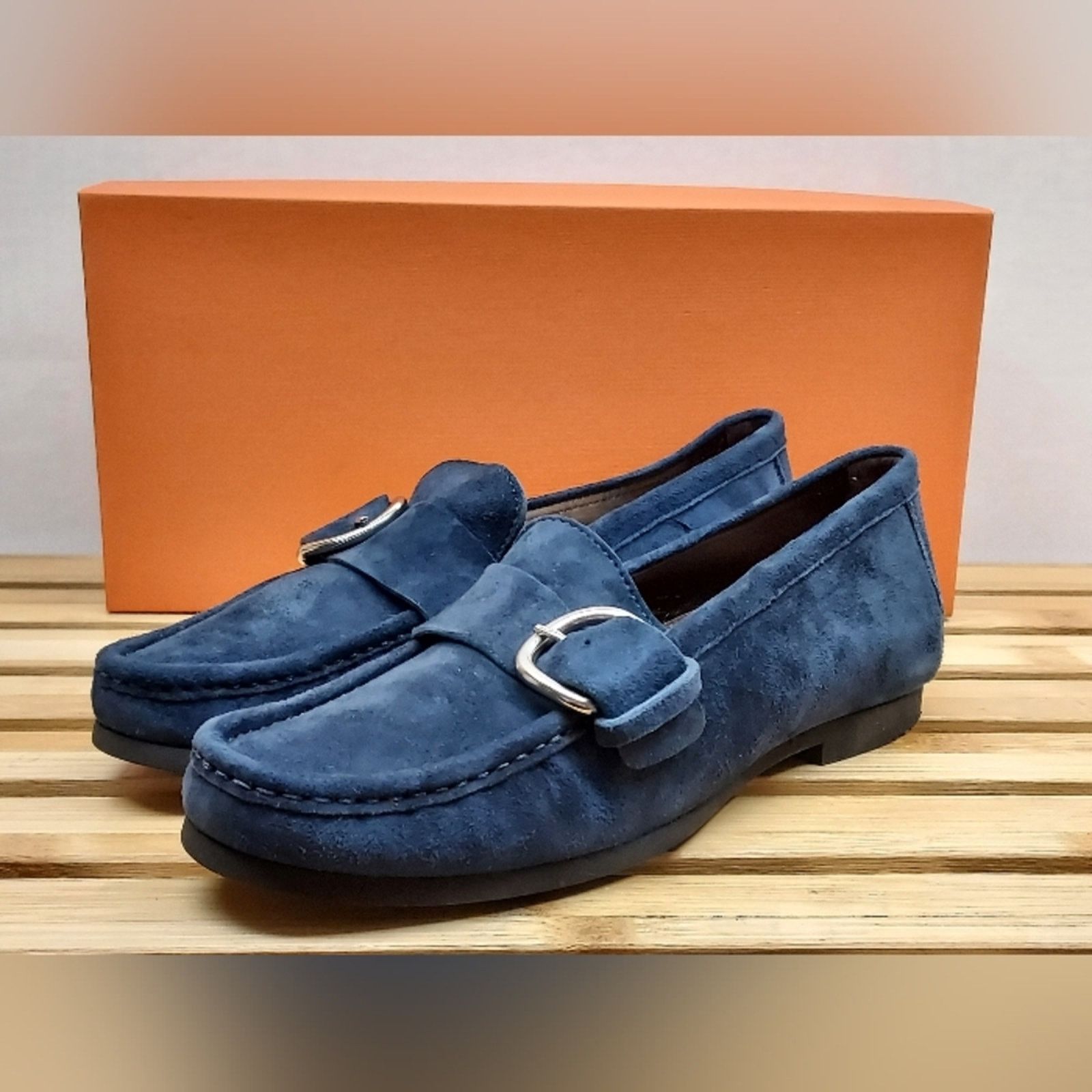 AGL AGL Womens Sapphire Suede Flat Shoes Size6.5 Size US 6.5 / IT 36.5 - 1 Thumbnail