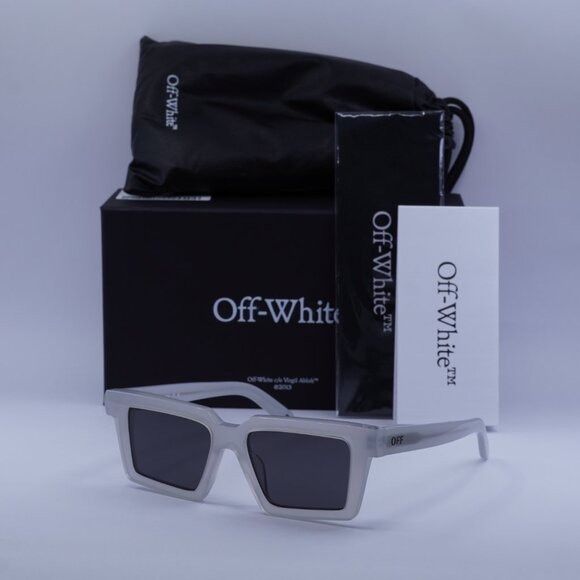 Off-White Off-White OERI142 WINDSOR 0907 Sunglasses Shiny Grey Square Size ONE SIZE - 10 Thumbnail