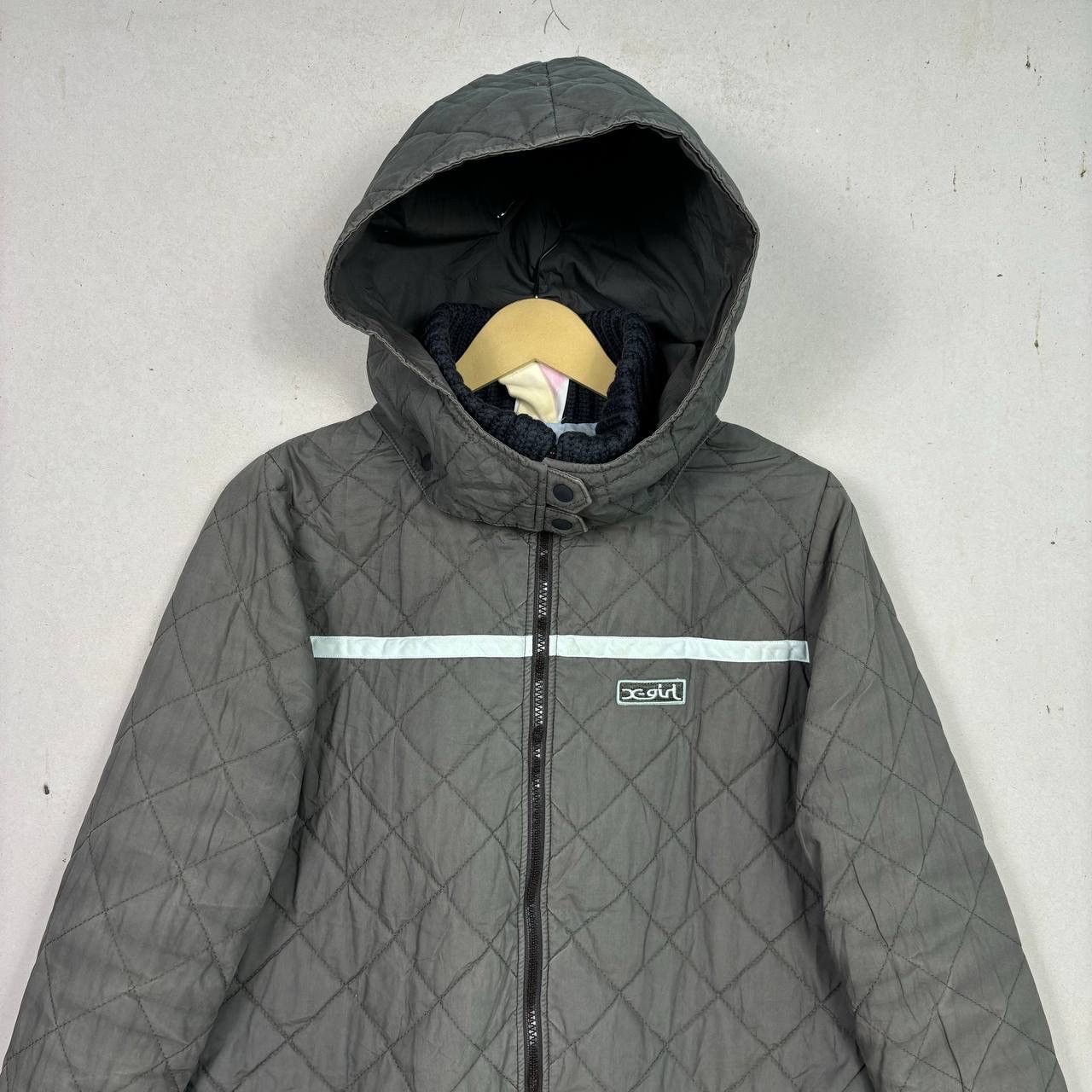 Japanese Brand Vtg X-Girl Japan Quilted Puffer Jacket Reflective Archival S Size S / US 4 / IT 40 - 3 Thumbnail