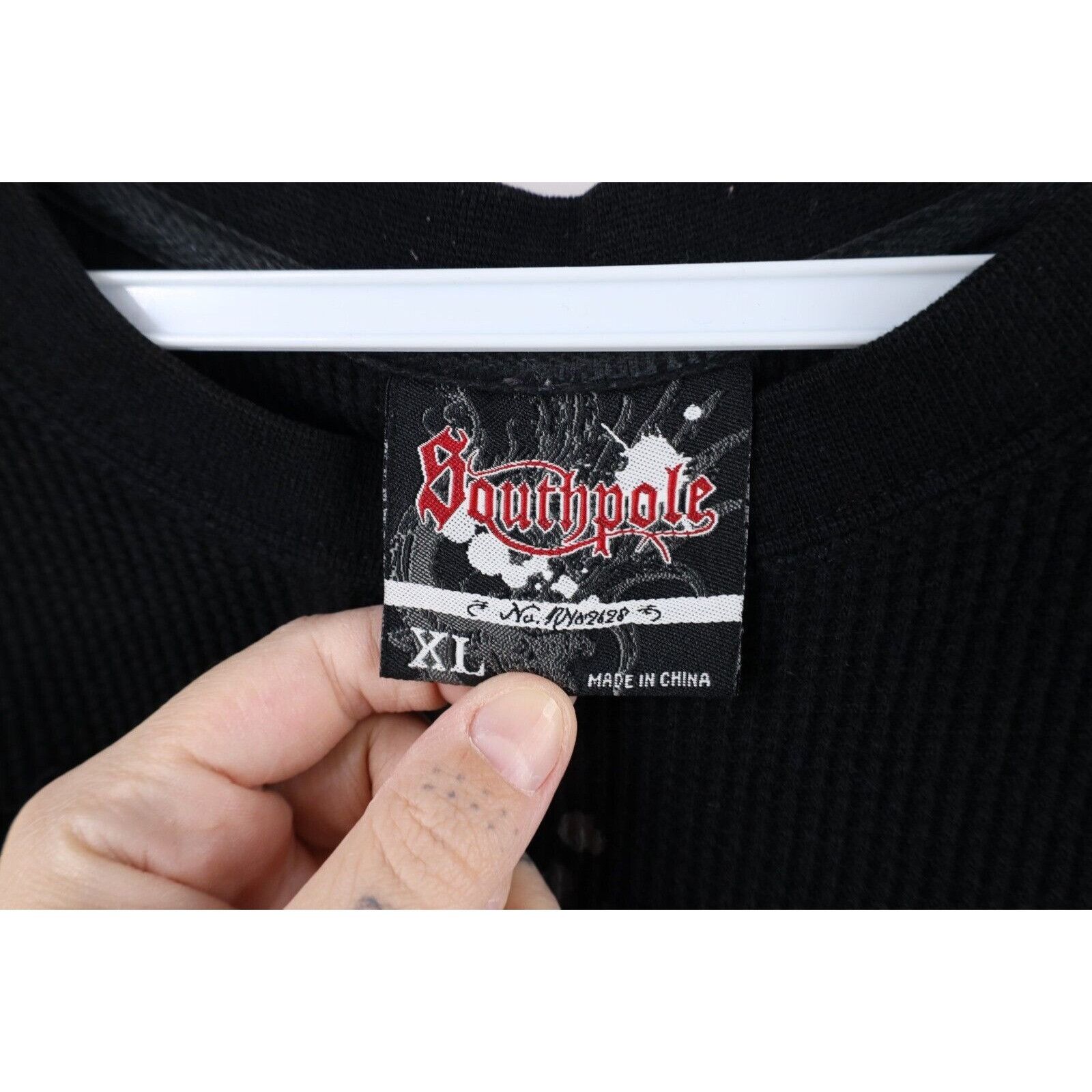 Southpole × Vintage Vintage Southpole Skull Wings UFC MMA Thermal Knit T-Shirt Size US XL / EU 56 / 4 - 11 Thumbnail
